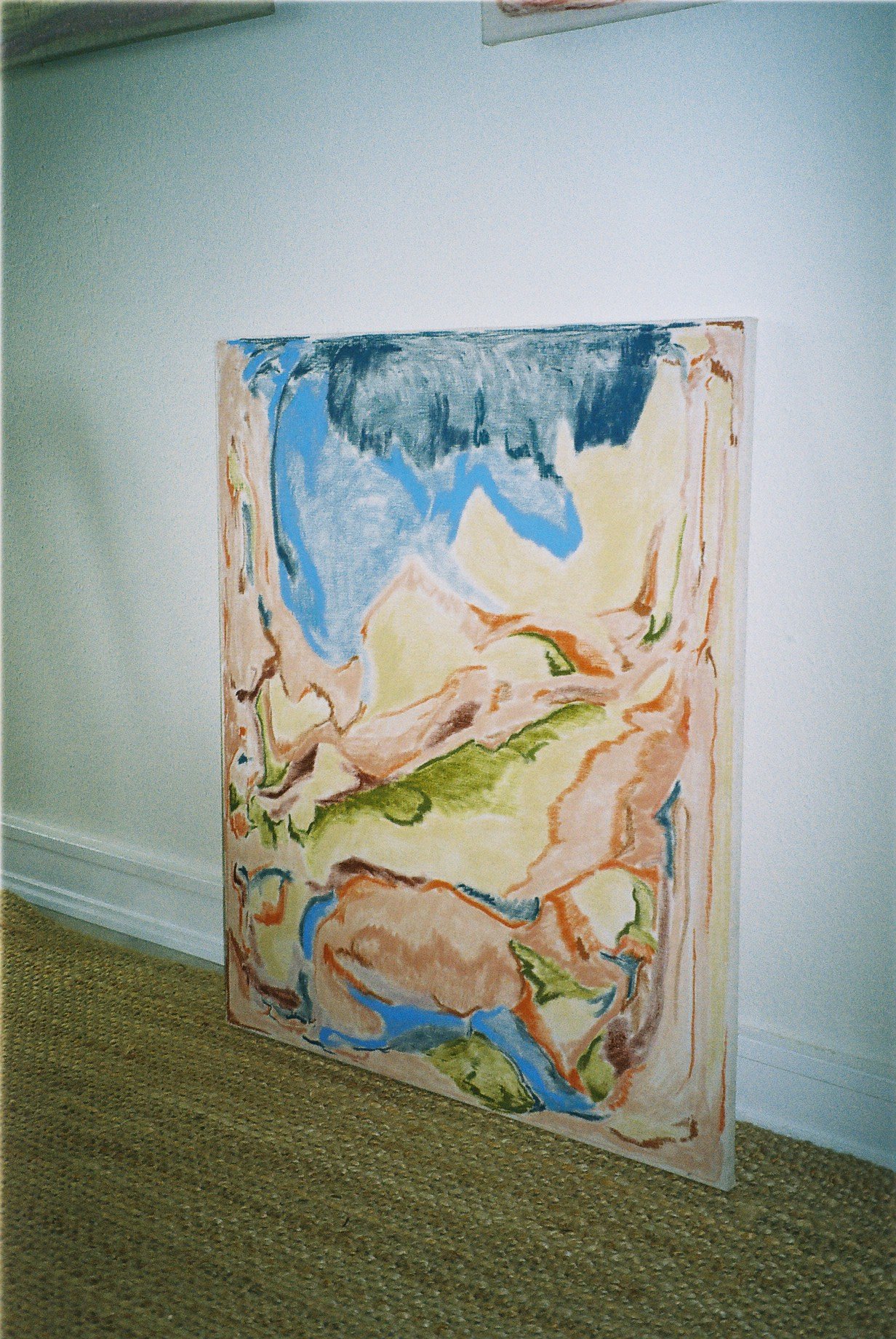 Op ad bjerget,Oliepastel på lærred, 68×80, 3000,- SOLGT