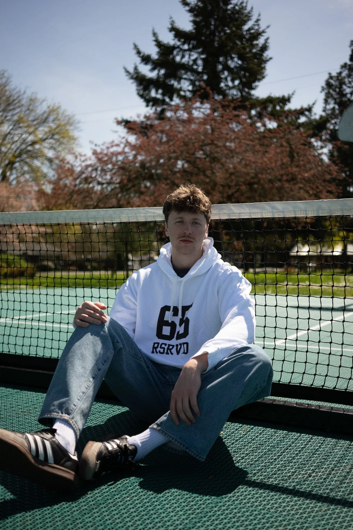 RSRVD “1965” Collegiate Hoodie – Front & Back Graphic - B+W