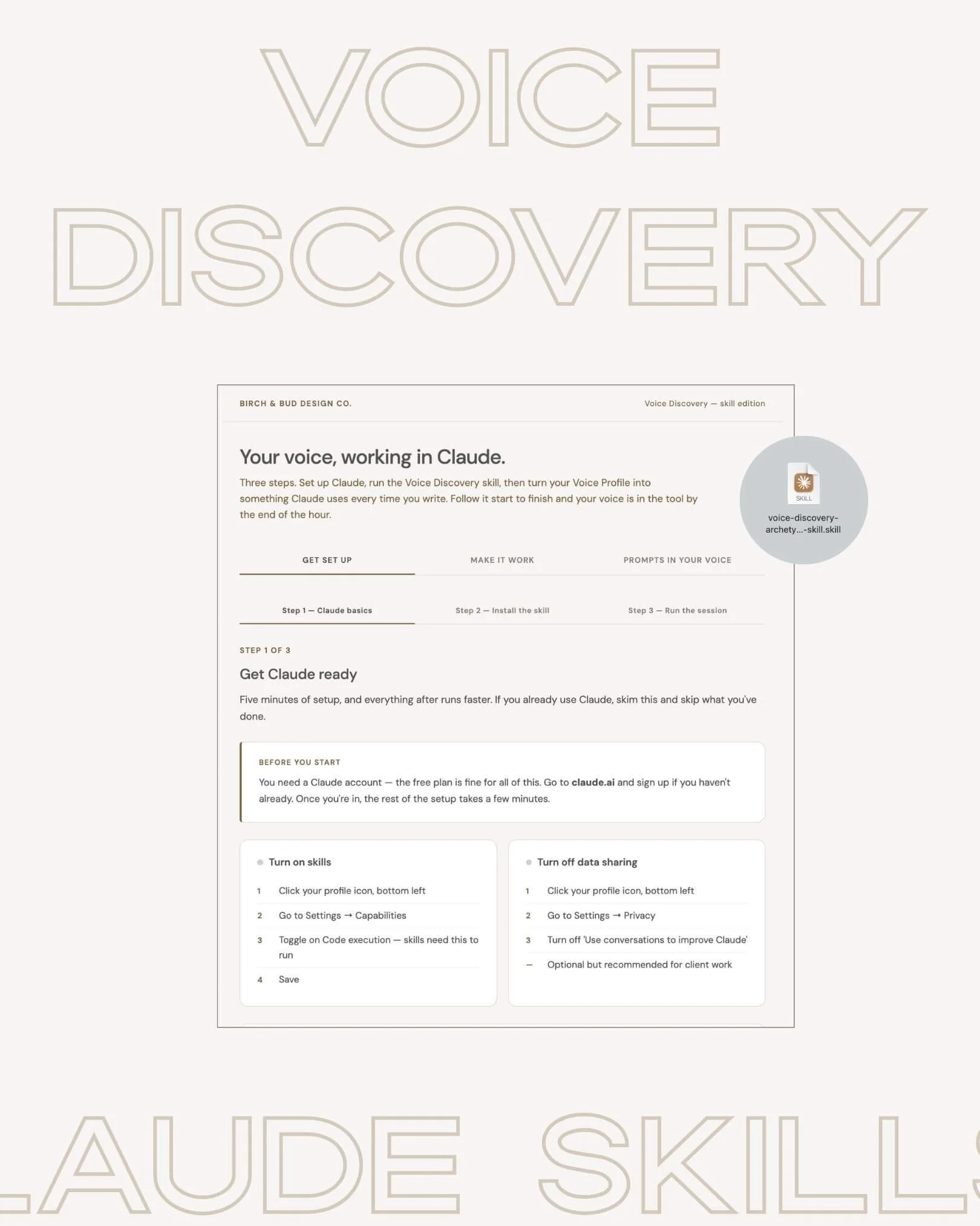 Voice Discovery Skill for Travel Advisors