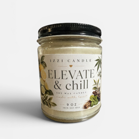 Glass Jar Candle | Elevate & Chill