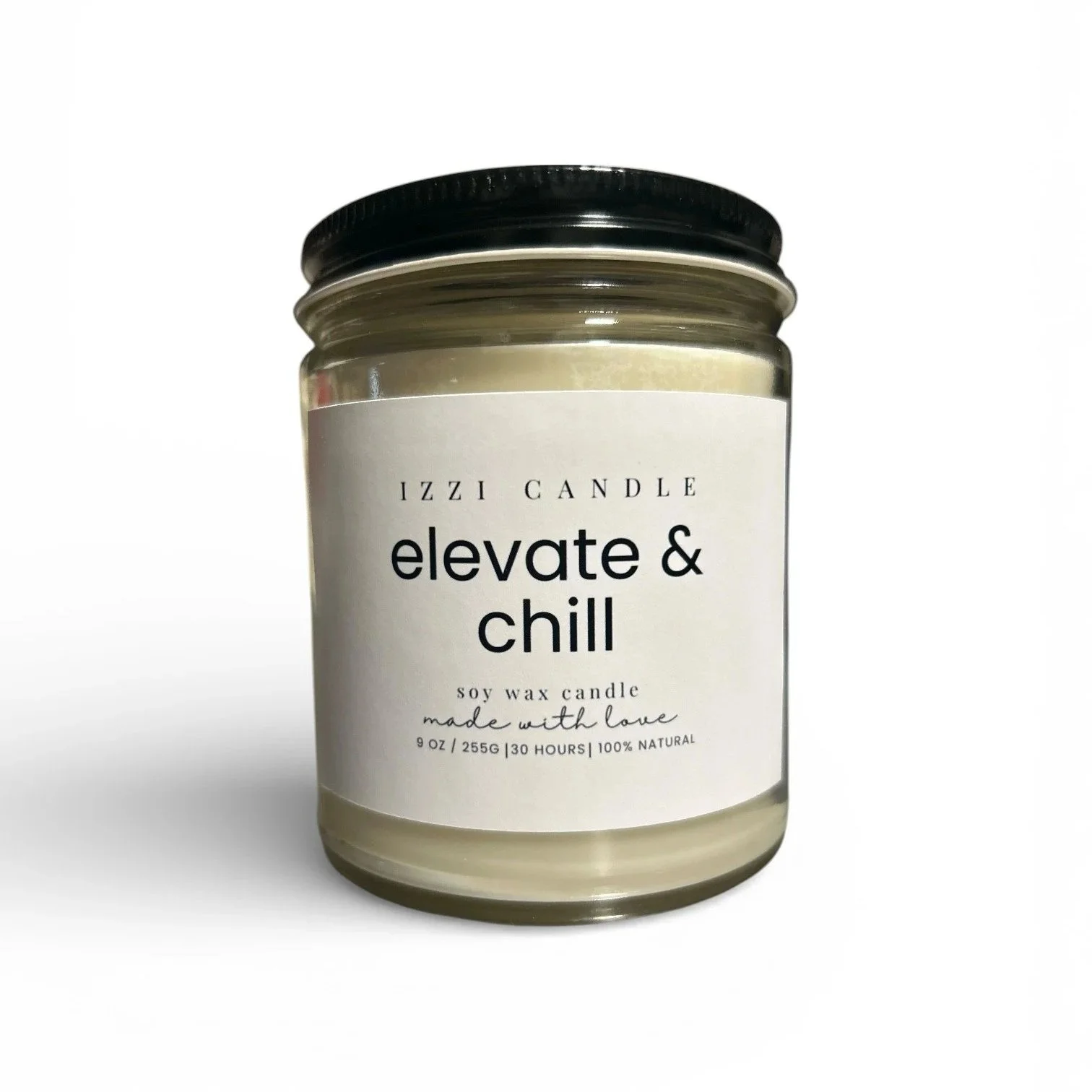 Glass Jar Candle | Elevate & Chill