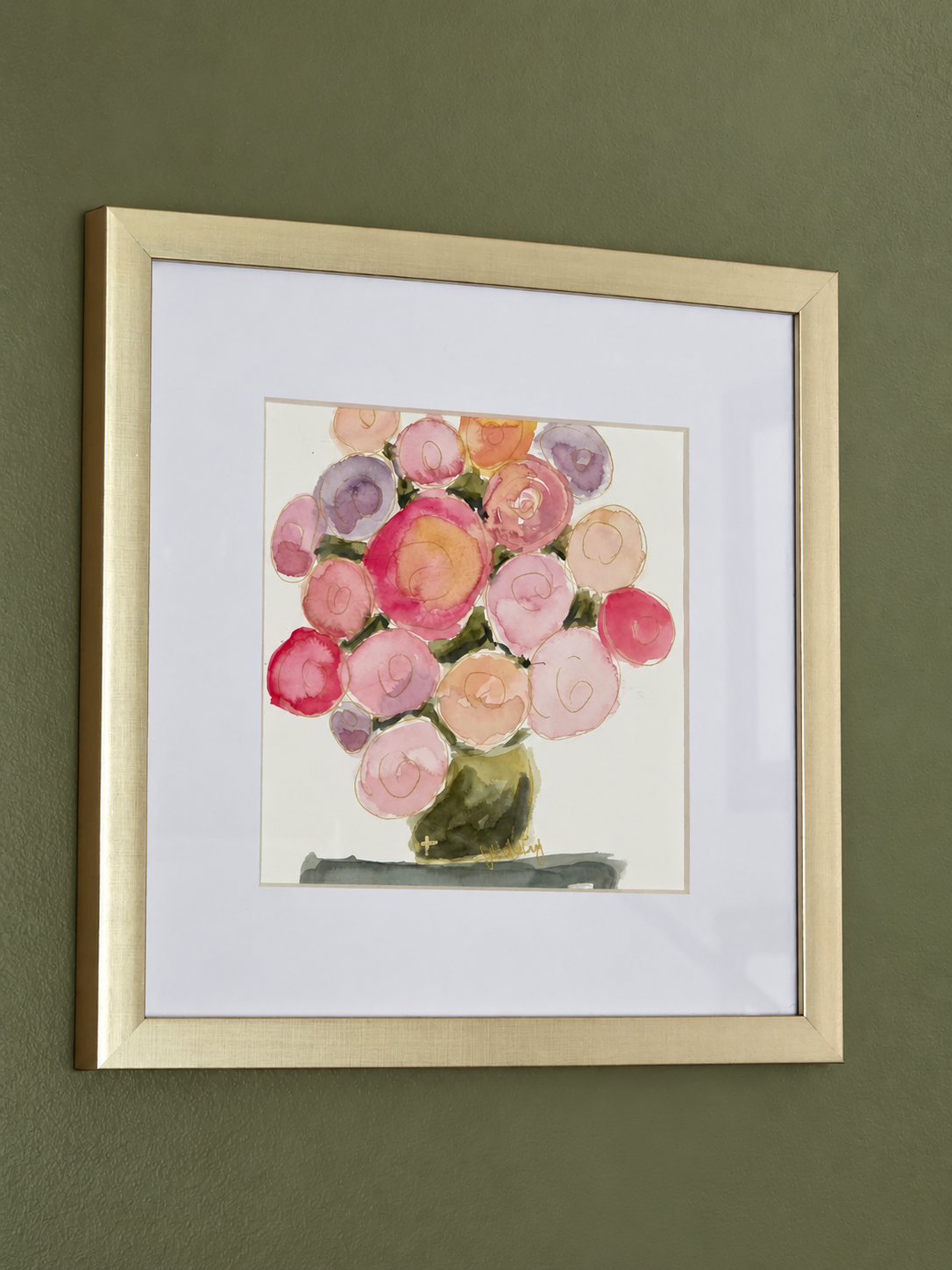 A Beautiful Abundance | Original Watercolor | Framed Fine Art