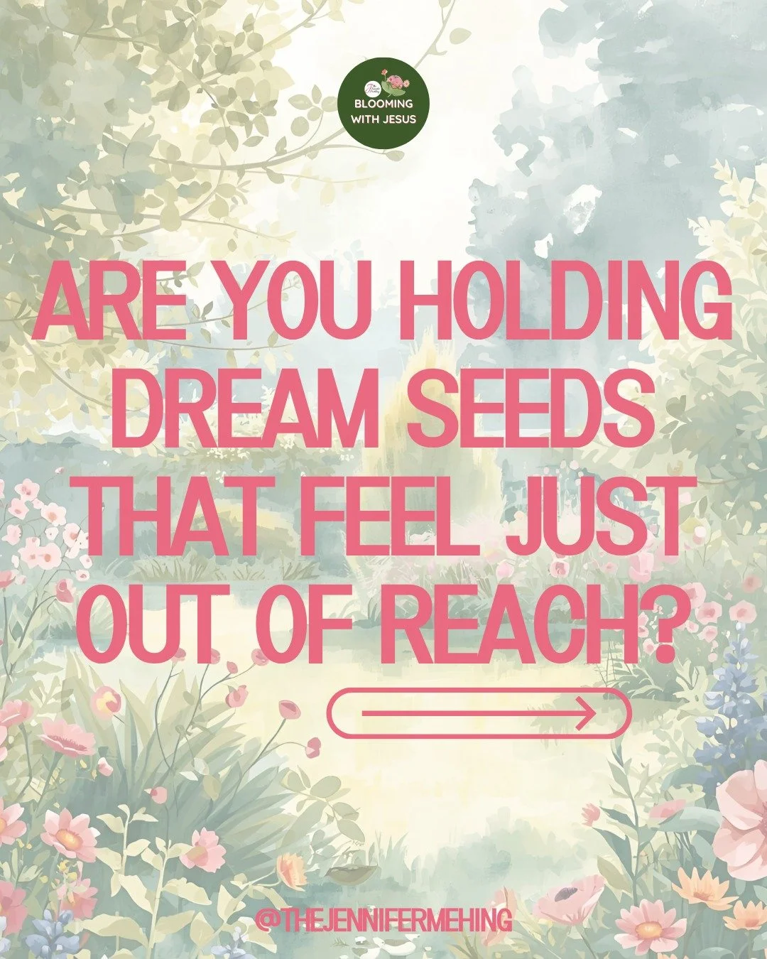 🌸 Have you ever held a God-given dream so close you could almost touch it... yet something keeps you from taking that step of faith?
I've been there. That's why I write daily garden letters - little doses of encouragement for heart-tender dreamers