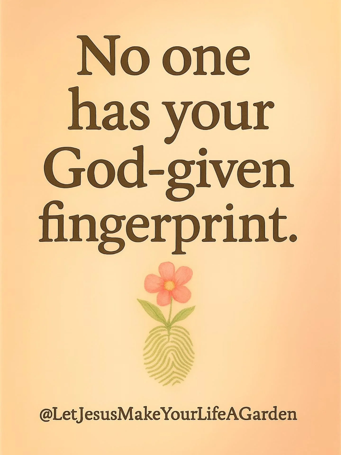 Stepping into Friday with this reminder:
You are uniquely designed by the Master Gardener.
Walk in the grace He planted in you today. 🌸✨

If this encouraged you, share it to your Stories so another heart can breathe a little deeper today. 💛

#LetJe