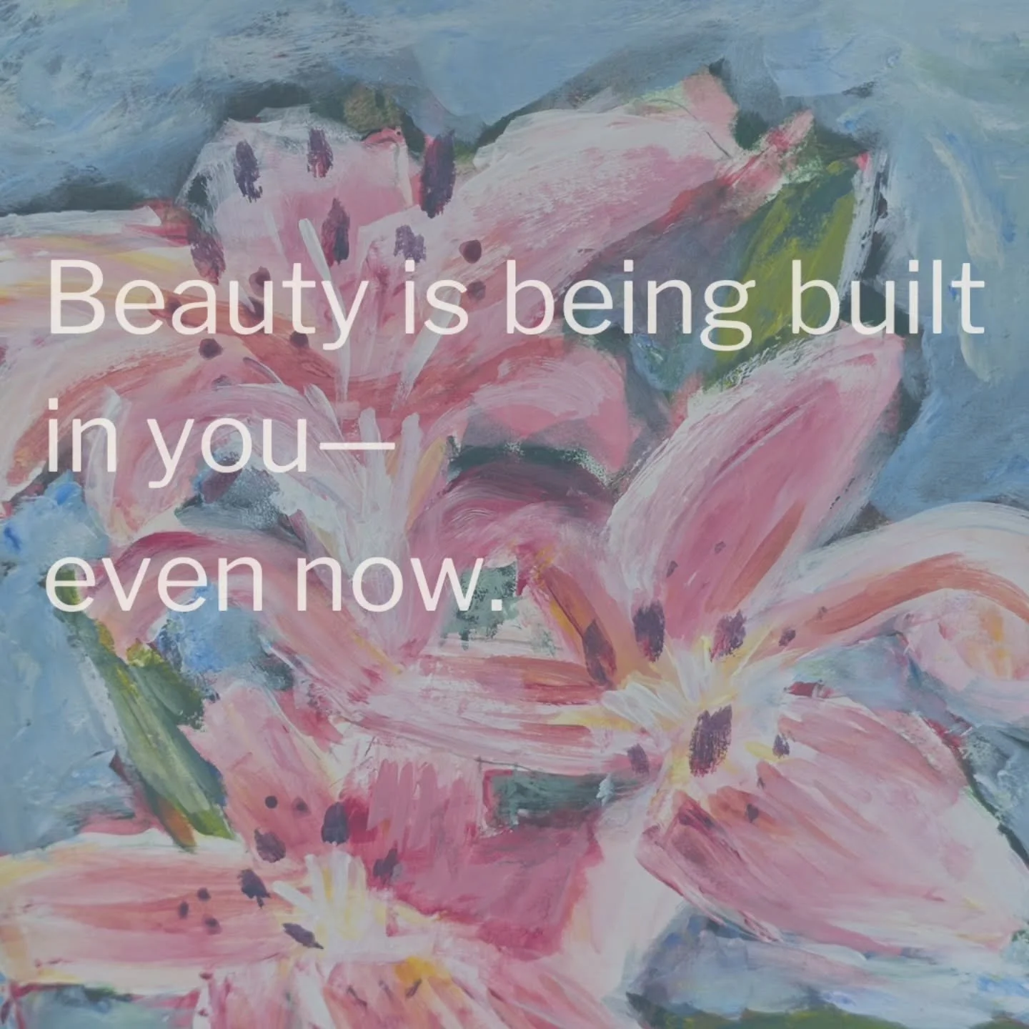 Some seasons feel unclear when you&rsquo;re in them&mdash;
layered, stretched, still becoming.

But God is not rushed.

And He is not finished.

Keep showing up.

Keep trusting.

He is building something beautiful in you&hellip; even now. 🌸✨

Origin