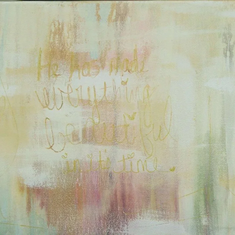In His Time 30x10