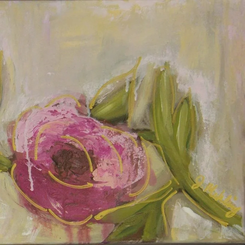 Together We Bloom 36x12 Available for Purchase through Tranquility Fine Arts