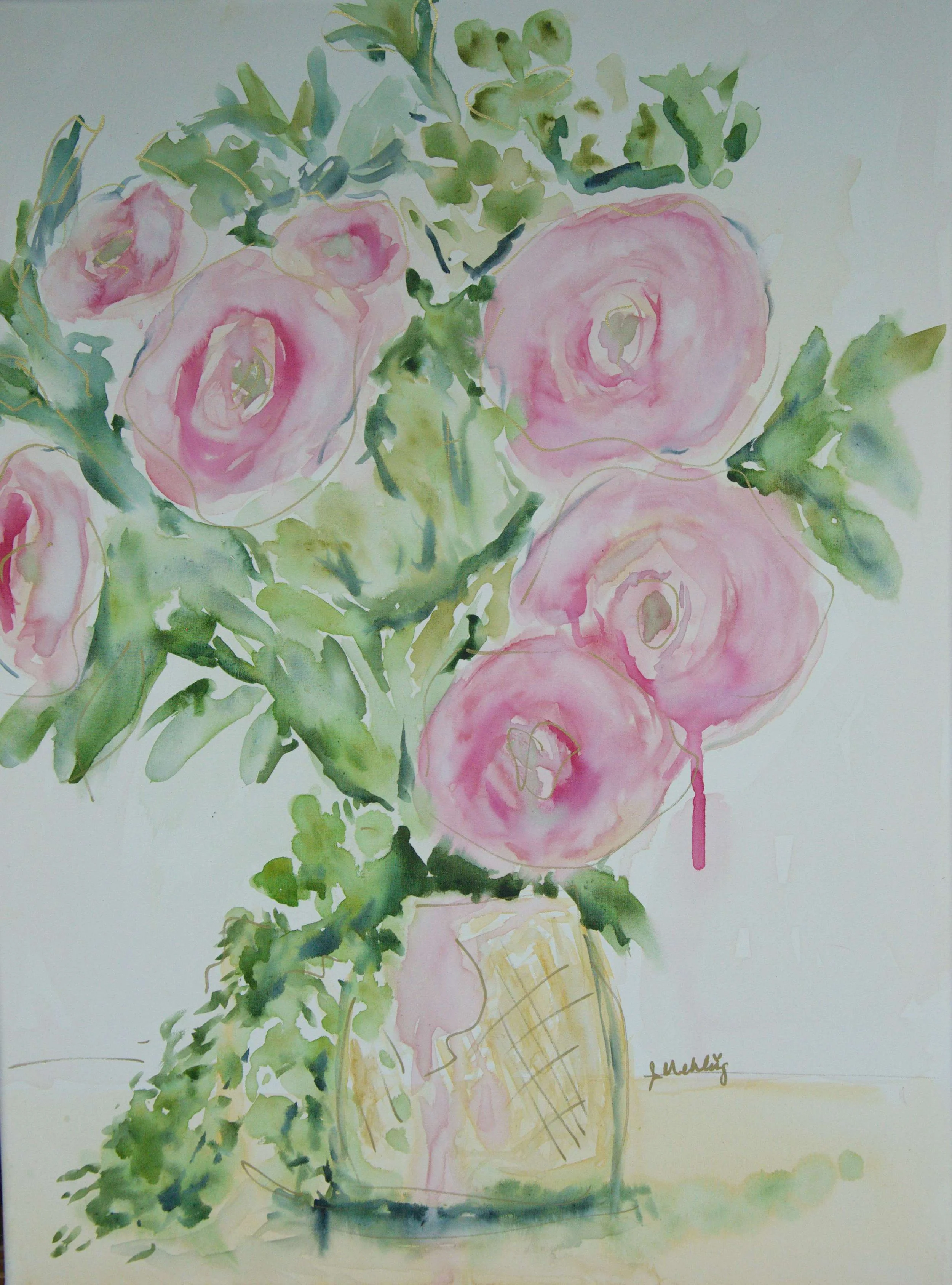 Slow Down and Smell the Roses 18x24