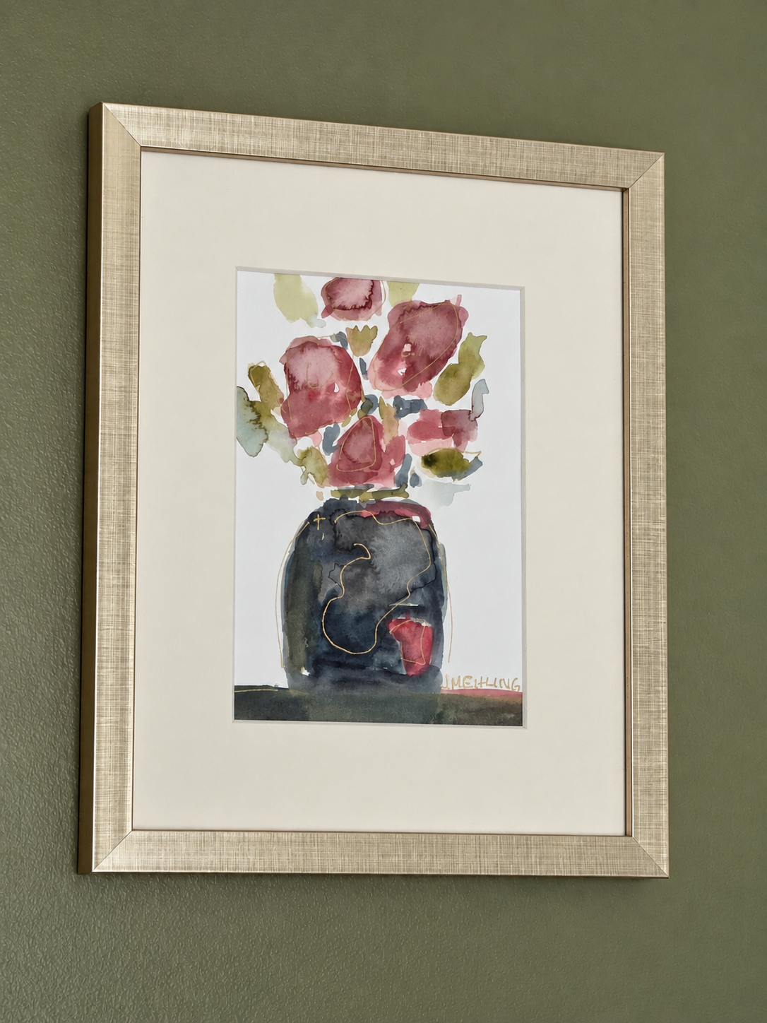 Gathered in Grace |  Original Watercolor | Framed Fine Art