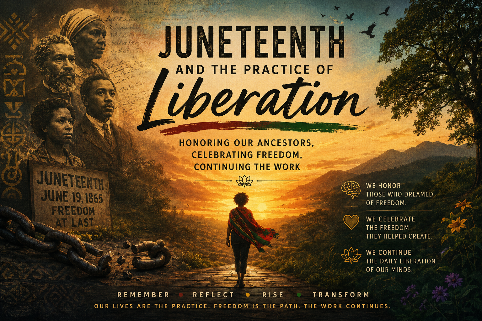 Juneteenth and the Practice of Liberation -"Honoring Our Ancestors, Celebrating Freedom, Continuing the Work"