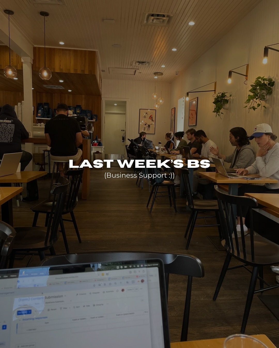 A week in the life of business support 🖤