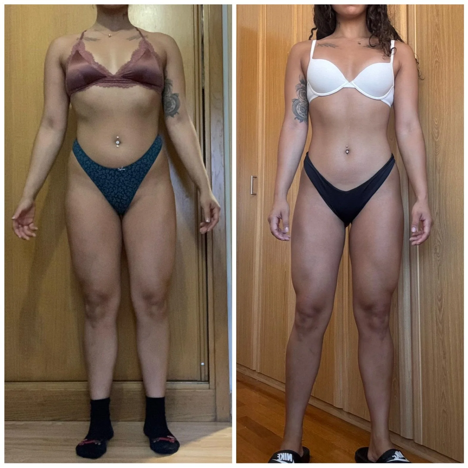 Cambio físico de abdomen en 2 meses