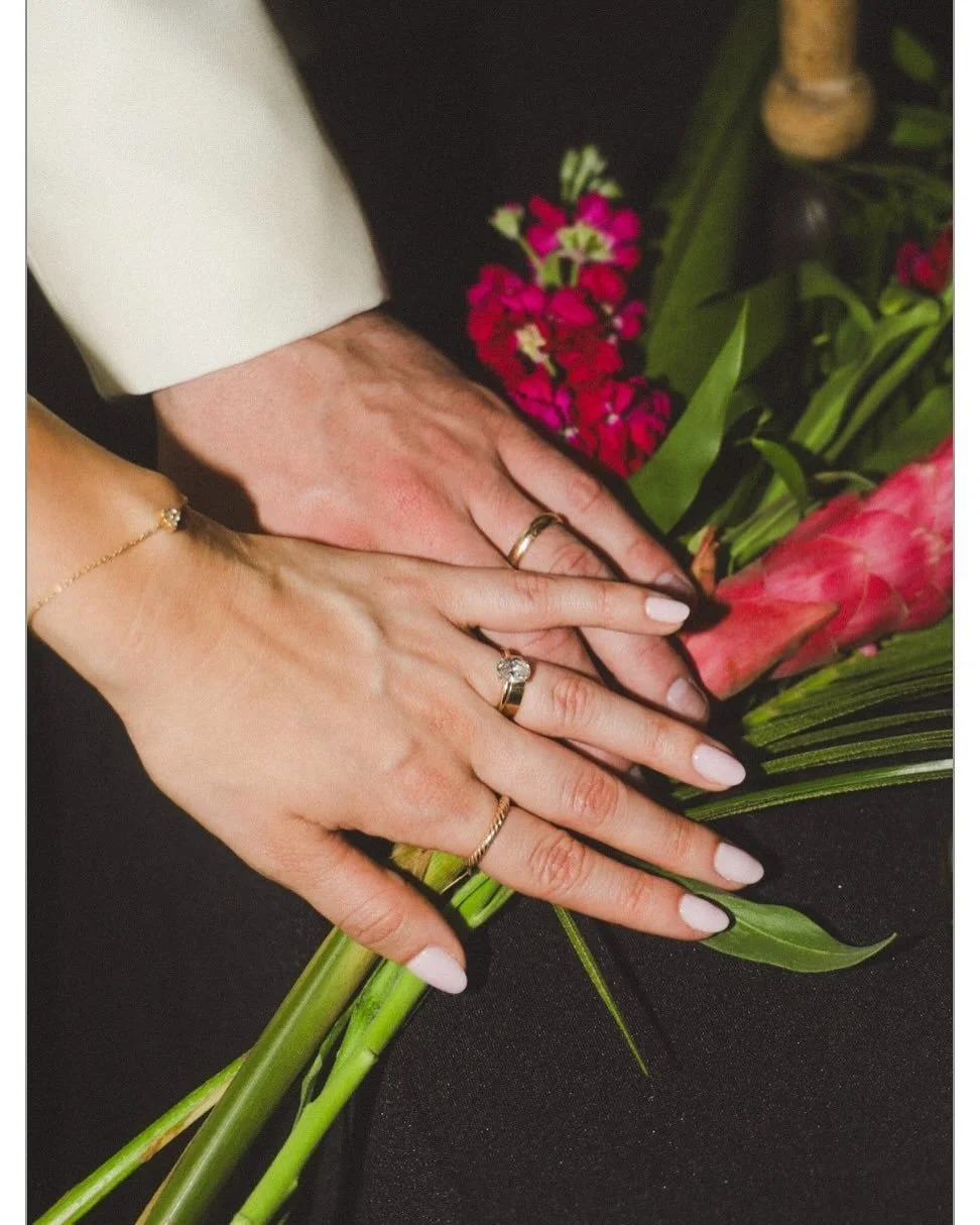 happy anniversary to these two love birds! had the honor of shooting their wedding 🌺💍