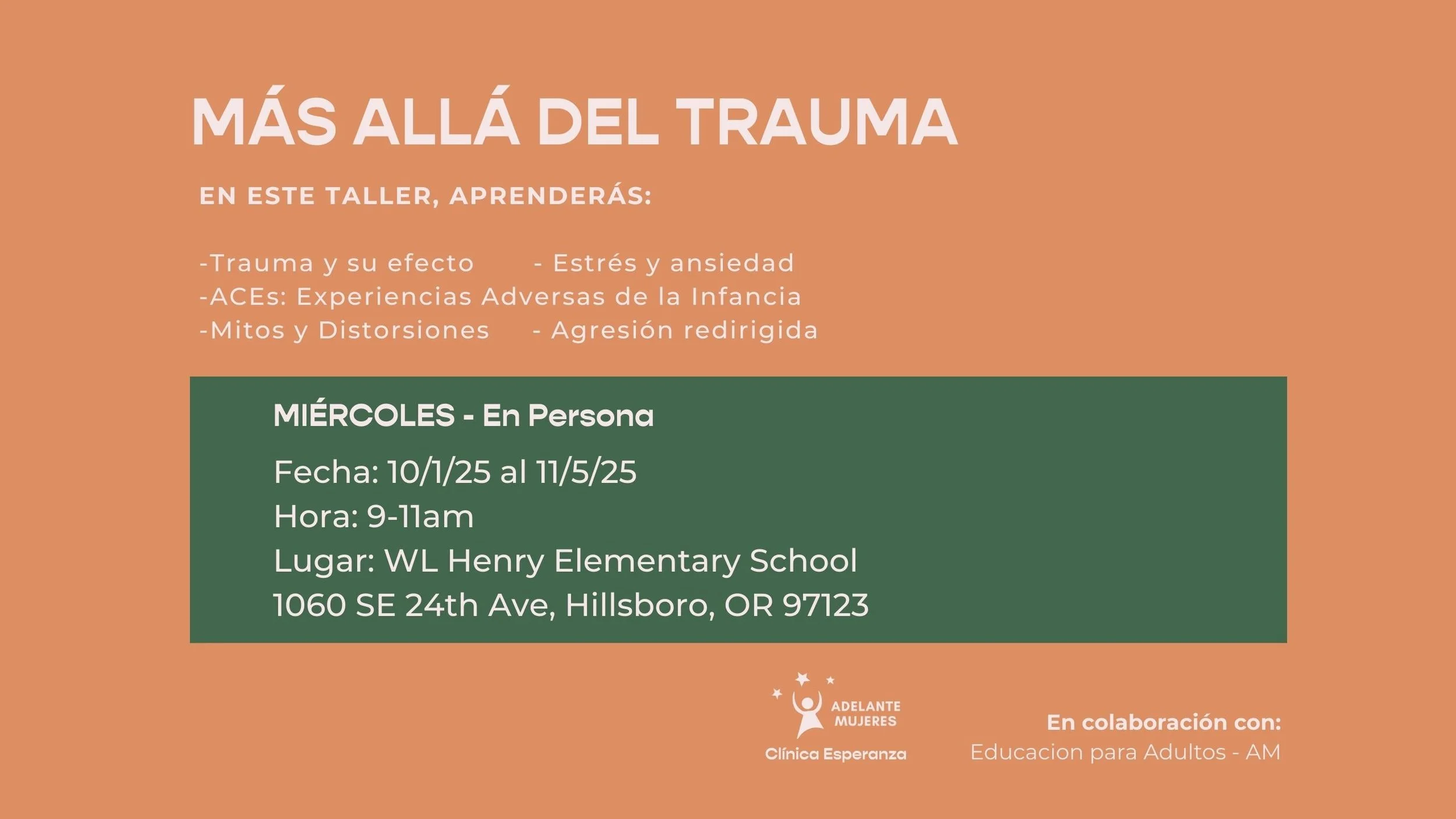 Más allá del trauma - MIÉRCOLES - En Persona -