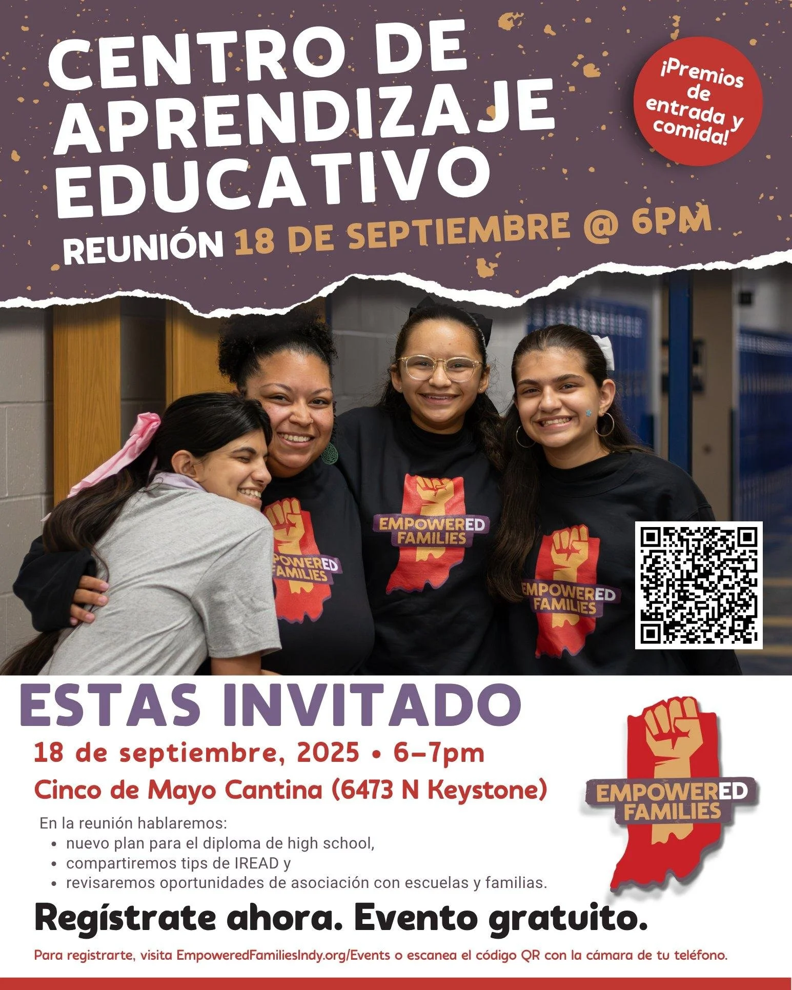 This Thursday at 6PM is our Education Learning Hub at Cinco de Mayo Cantina! You don't want to miss out. It's a free event! See flyer for more details.