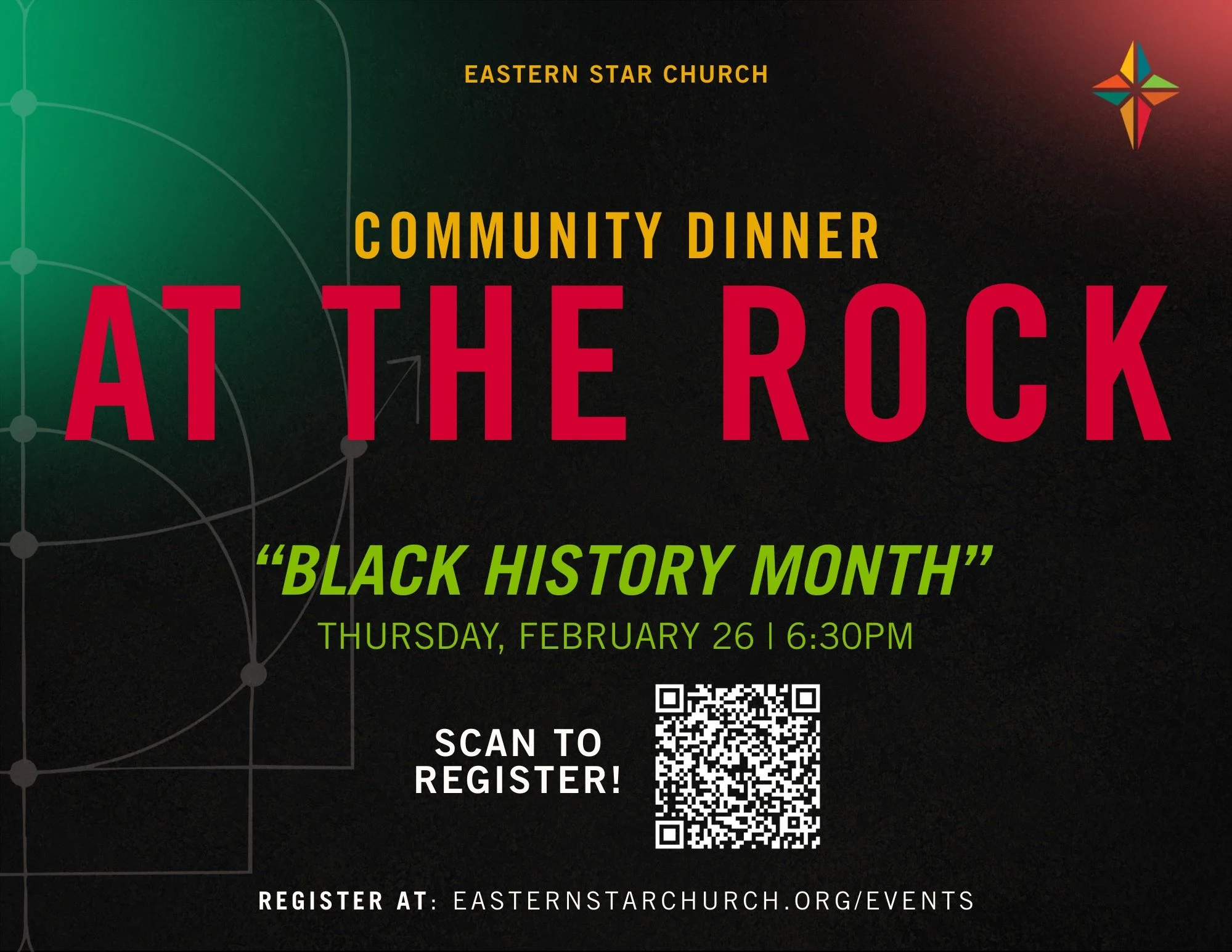 This Thursday, find us at The Rock Center at 6:30 PM for a community dinner! Come enjoy a great meal, connect with other families, and spend an evening building community together. We&rsquo;d love to see you there!