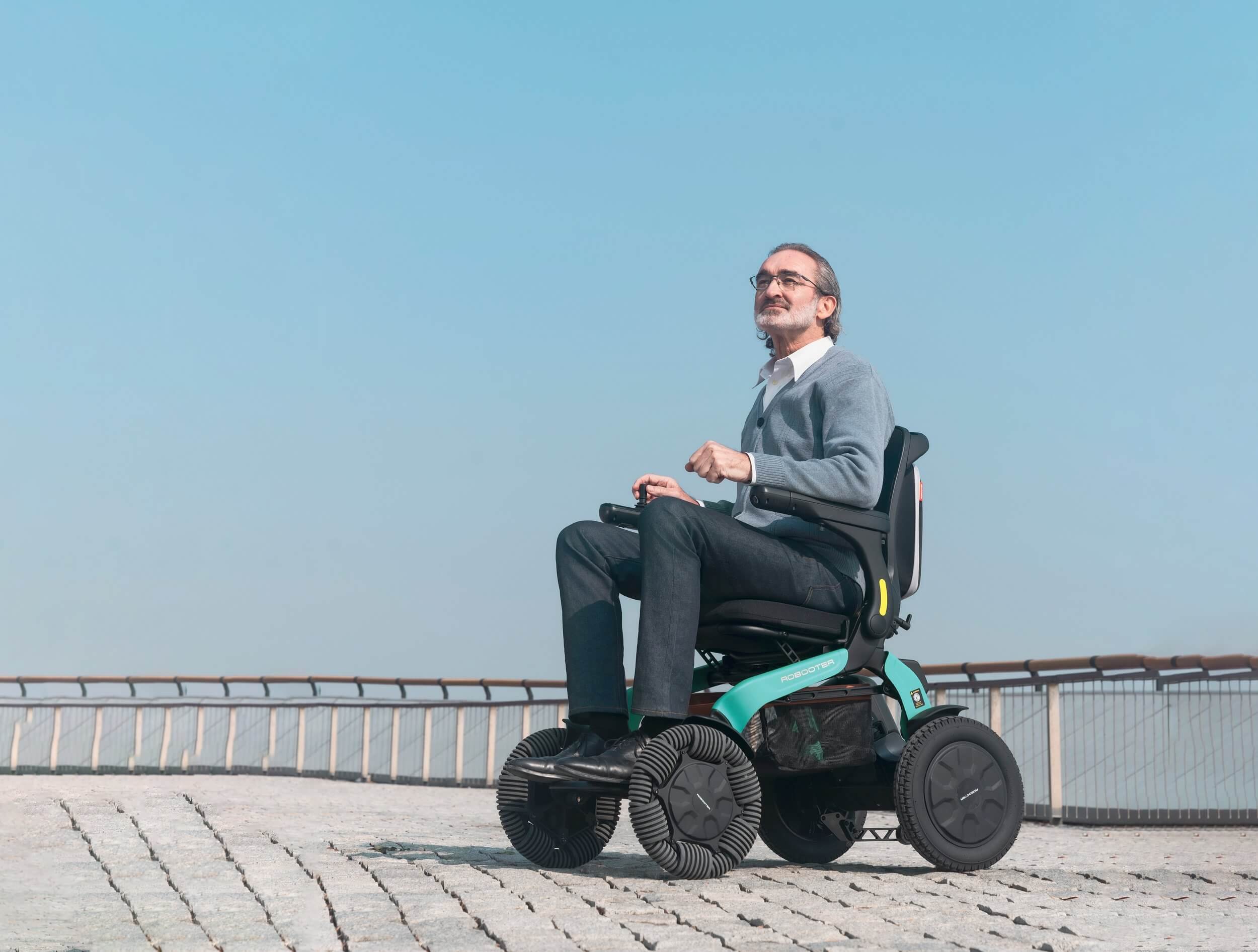 Man riding the Robooter E60