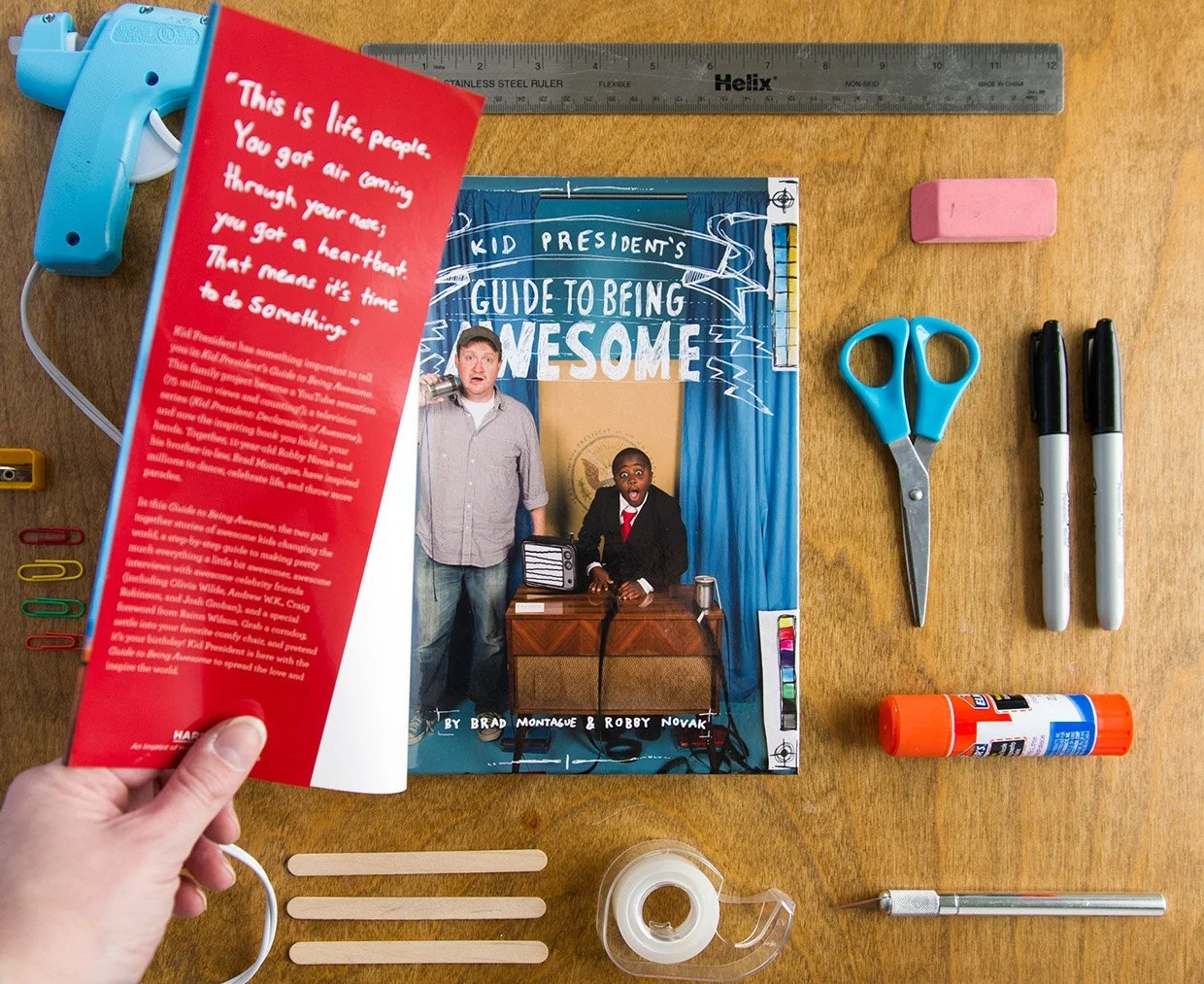 Kid President French Flap Cover Opening