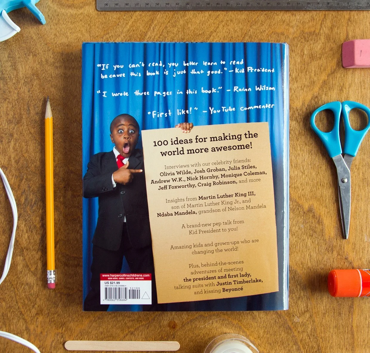 Kid President Back Cover of Book