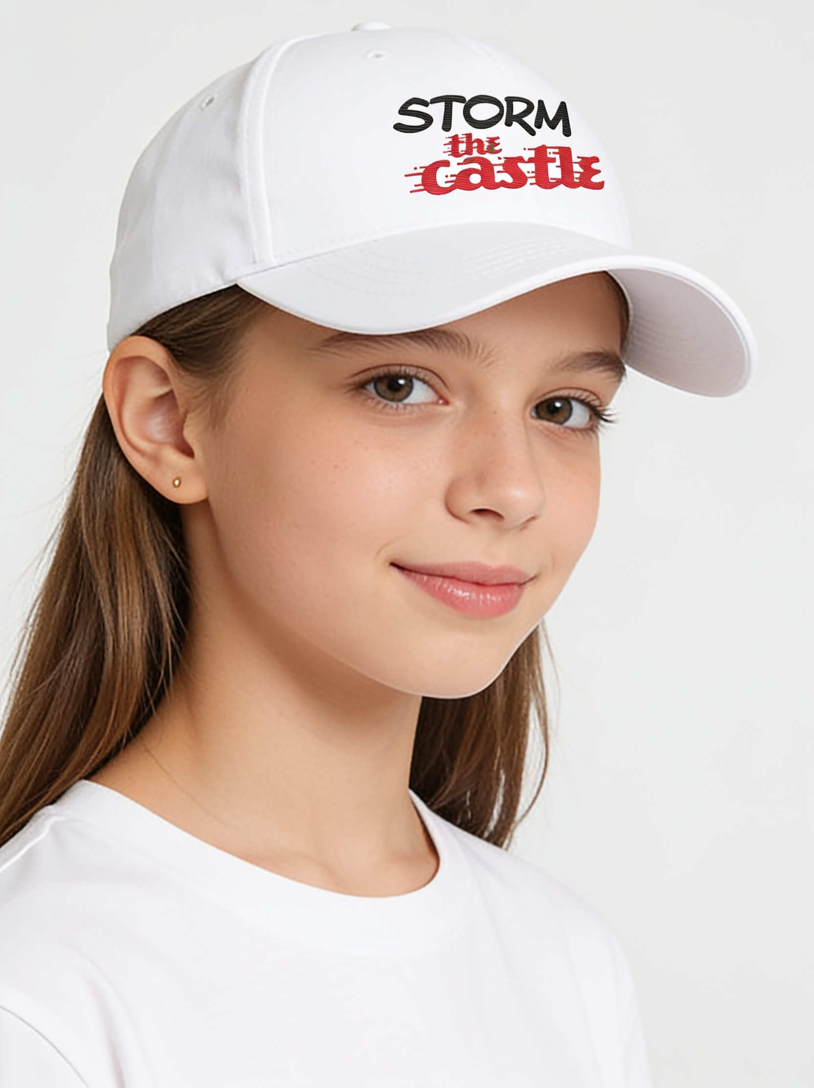 Storm the Castle Cap (Kids) in White