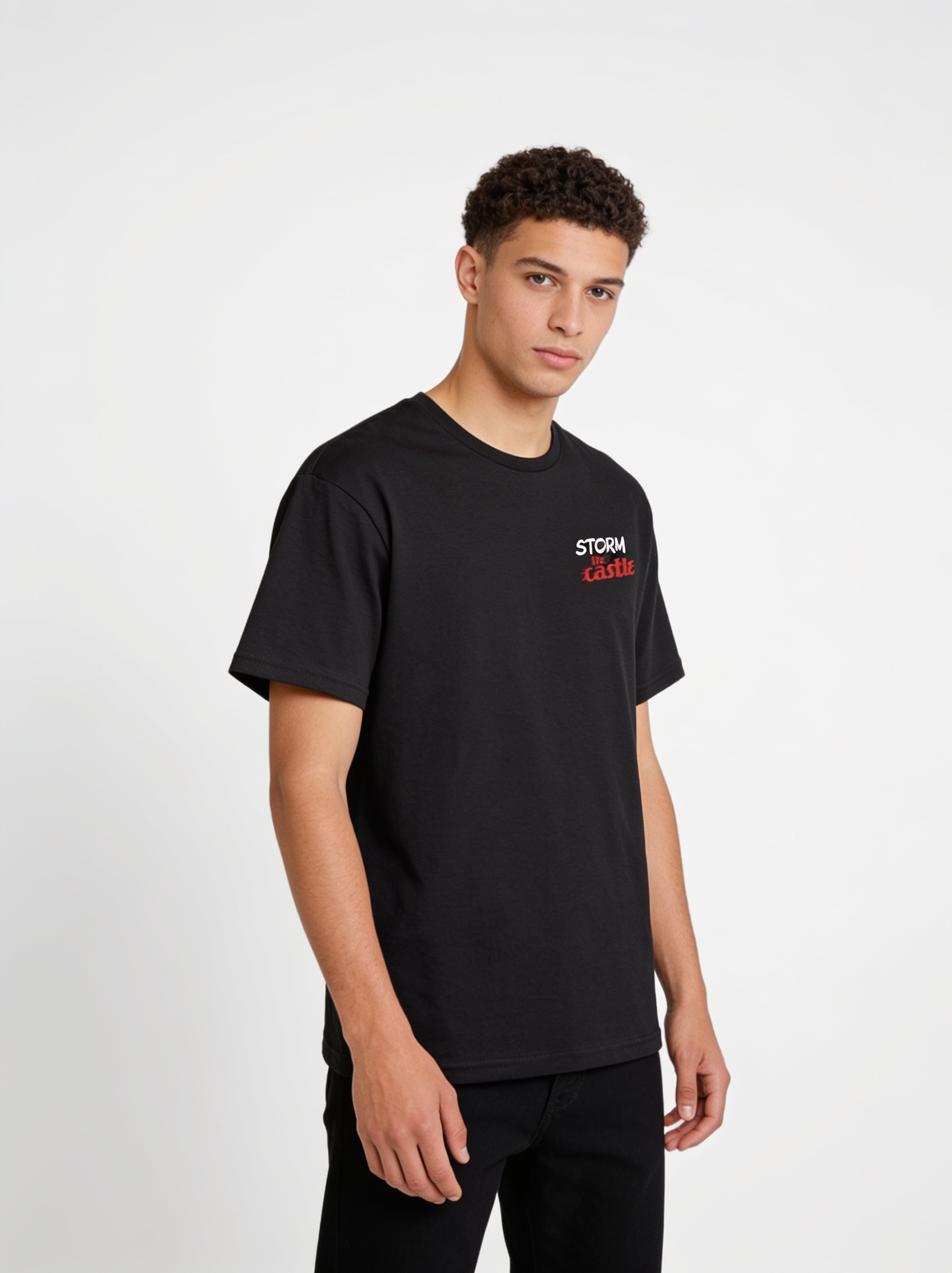 Storm the Castle Tee in Black