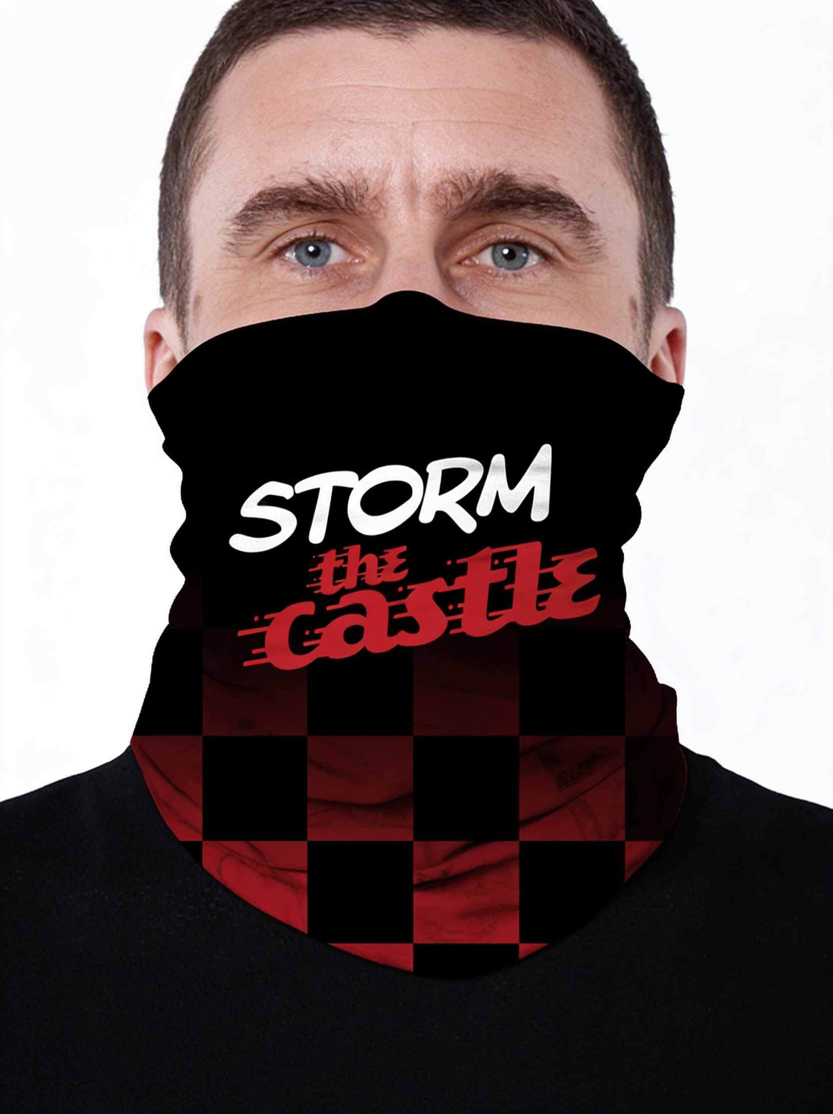Storm the Castle Neck Chequered Snood