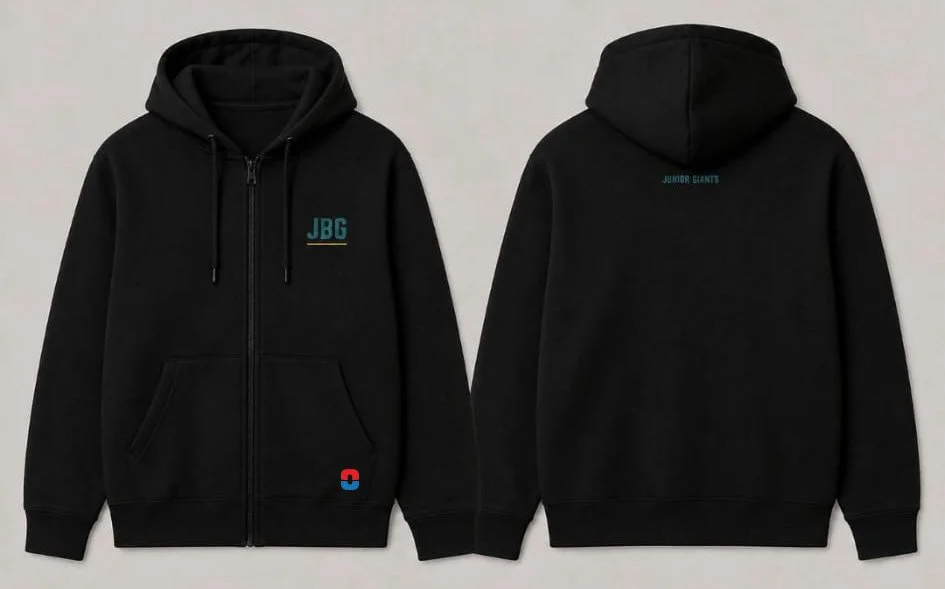 Junior Belfast Giants Full Zip Hoodie - Core Black