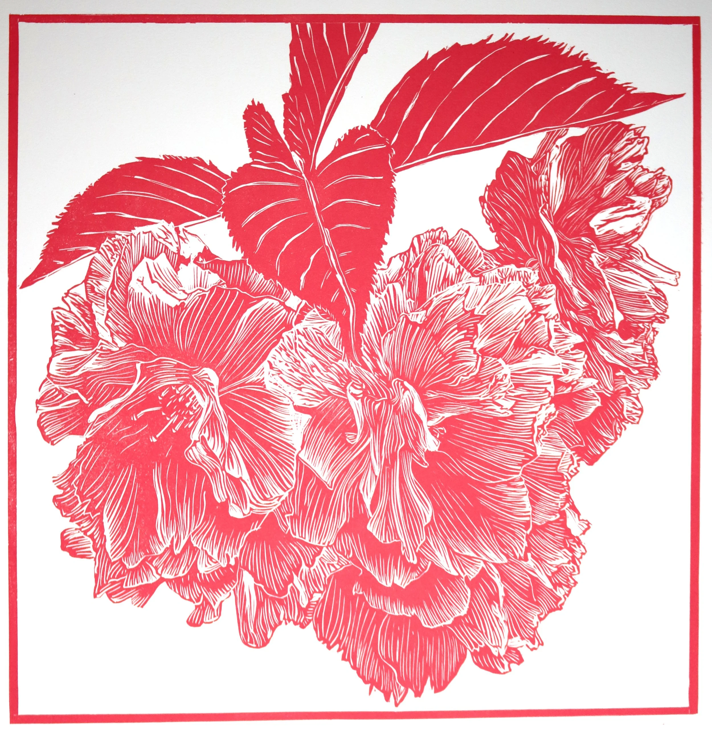 Green-wood Cherry Blossoms 2 (12"x12"), 2024