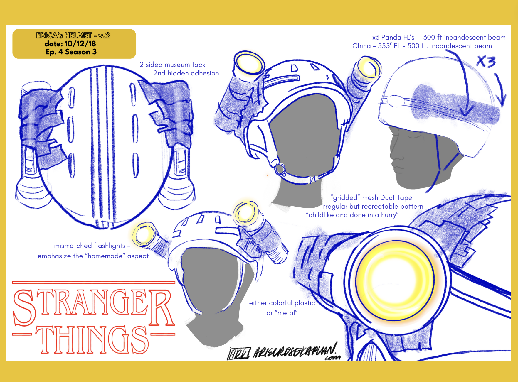 Erica's Helmet Design - Stranger Things S.3