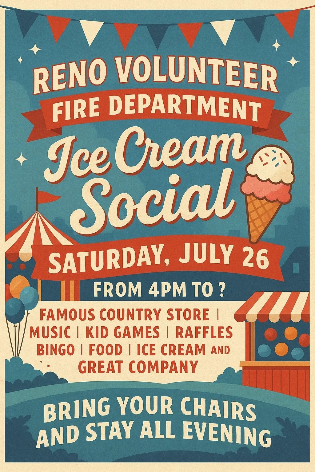 Reno Volunteer Fire Department Ice Cream Social