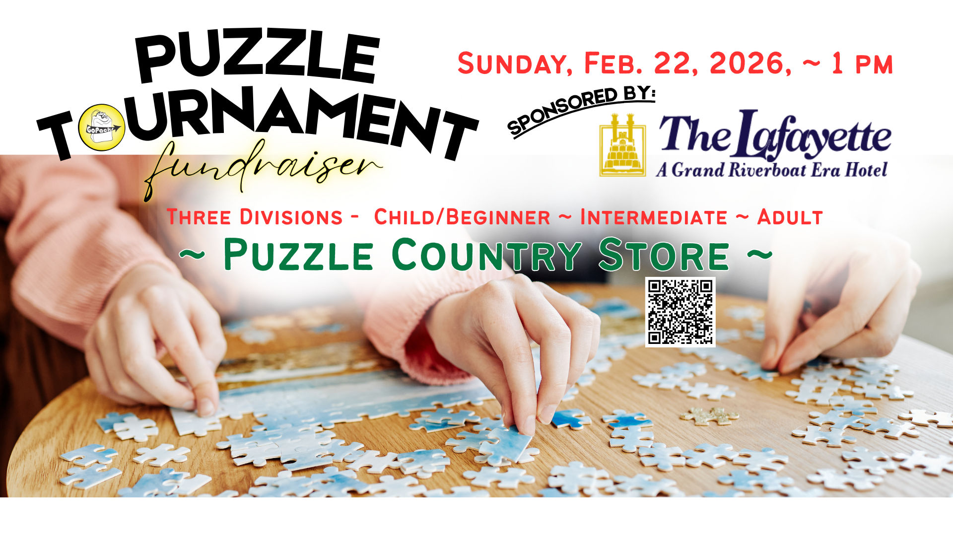 Puzzle Tournament for GoPacks