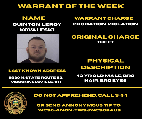 warrant of the week banner.