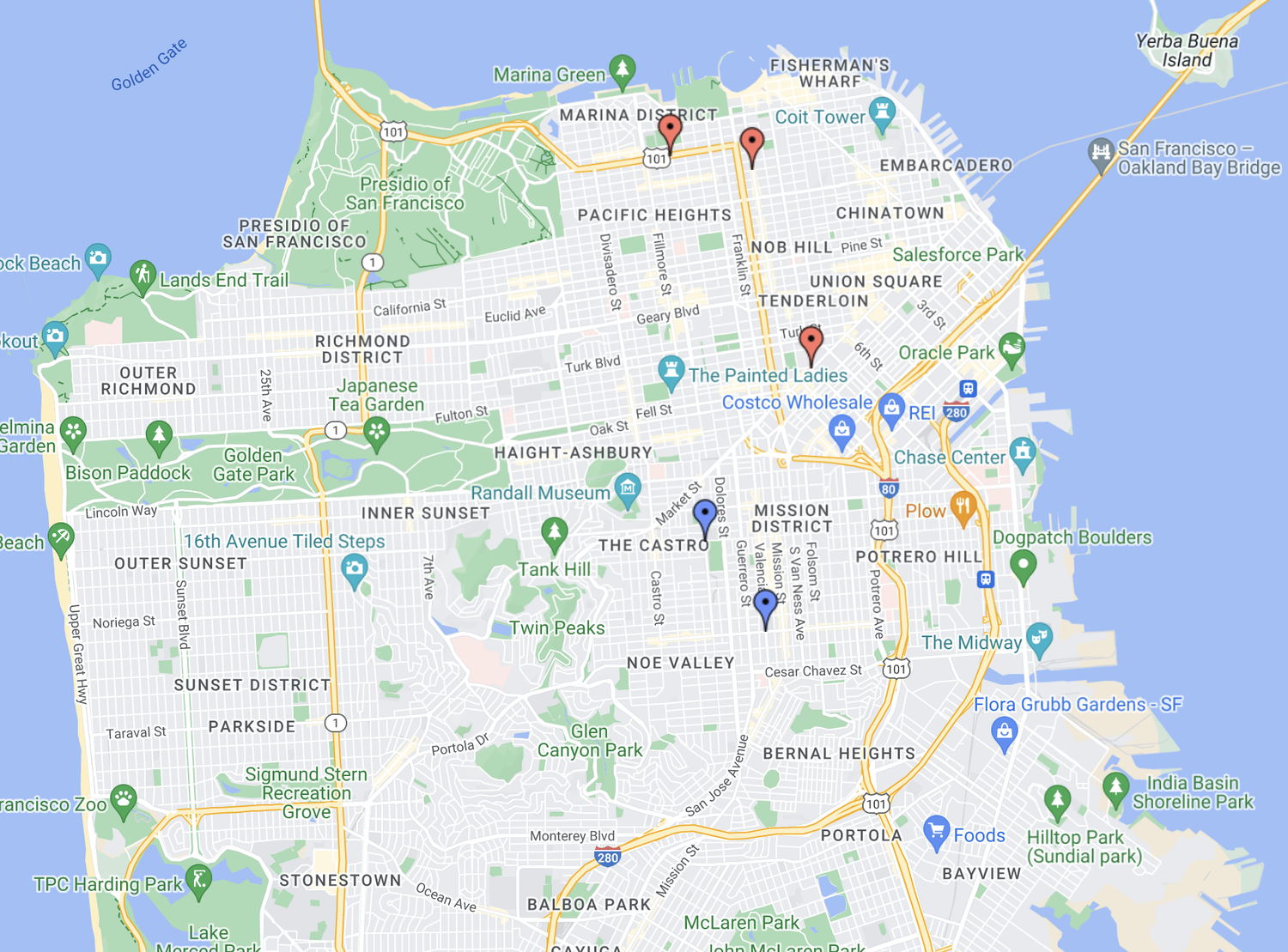 Meta (Facebook) Shuttle Stops in San Francisco — Marina Shiferman
