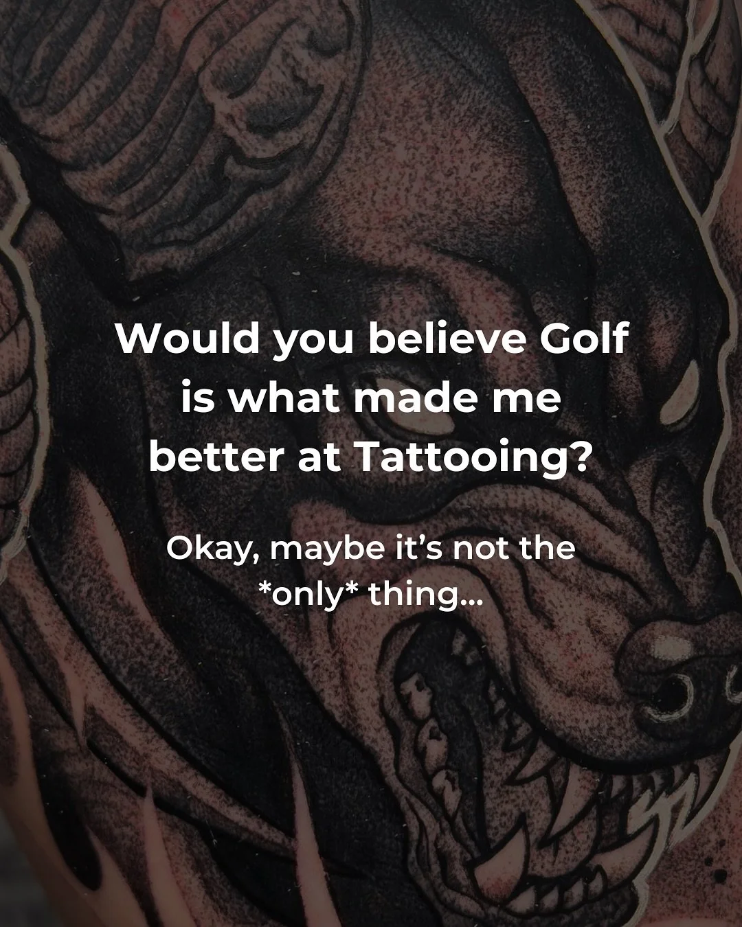 Who would&rsquo;ve thought clubbing tiny balls and drawing ouchie pictures on people would have so much in common?

.
Comment &ldquo;Tattoo Me&rdquo; and I&rsquo;ll send you the consultation link
.
@MadRabbit Tattoo Care
Use Code: KingUwU for 20% off