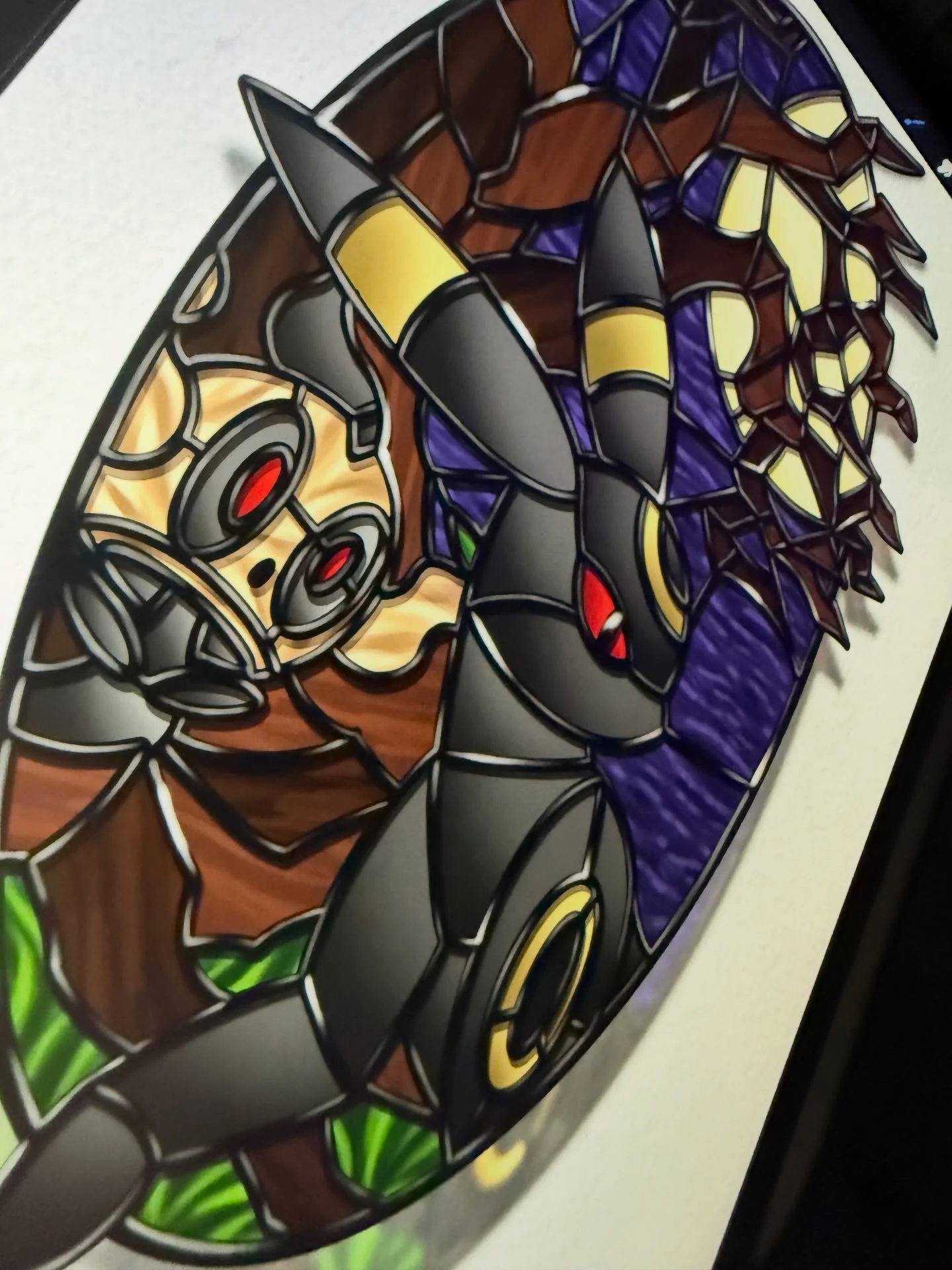 🎃 Wishing everyone a fun and safe Halloween! 👻

Here&rsquo;s a few of my favorite spooky pieces &mdash; from stained glass Gastly, Houndoom, N&rsquo;Zoth, and Nezuko, to some tattoos that decided to show up in costume this year:
Machoke rocking Ban