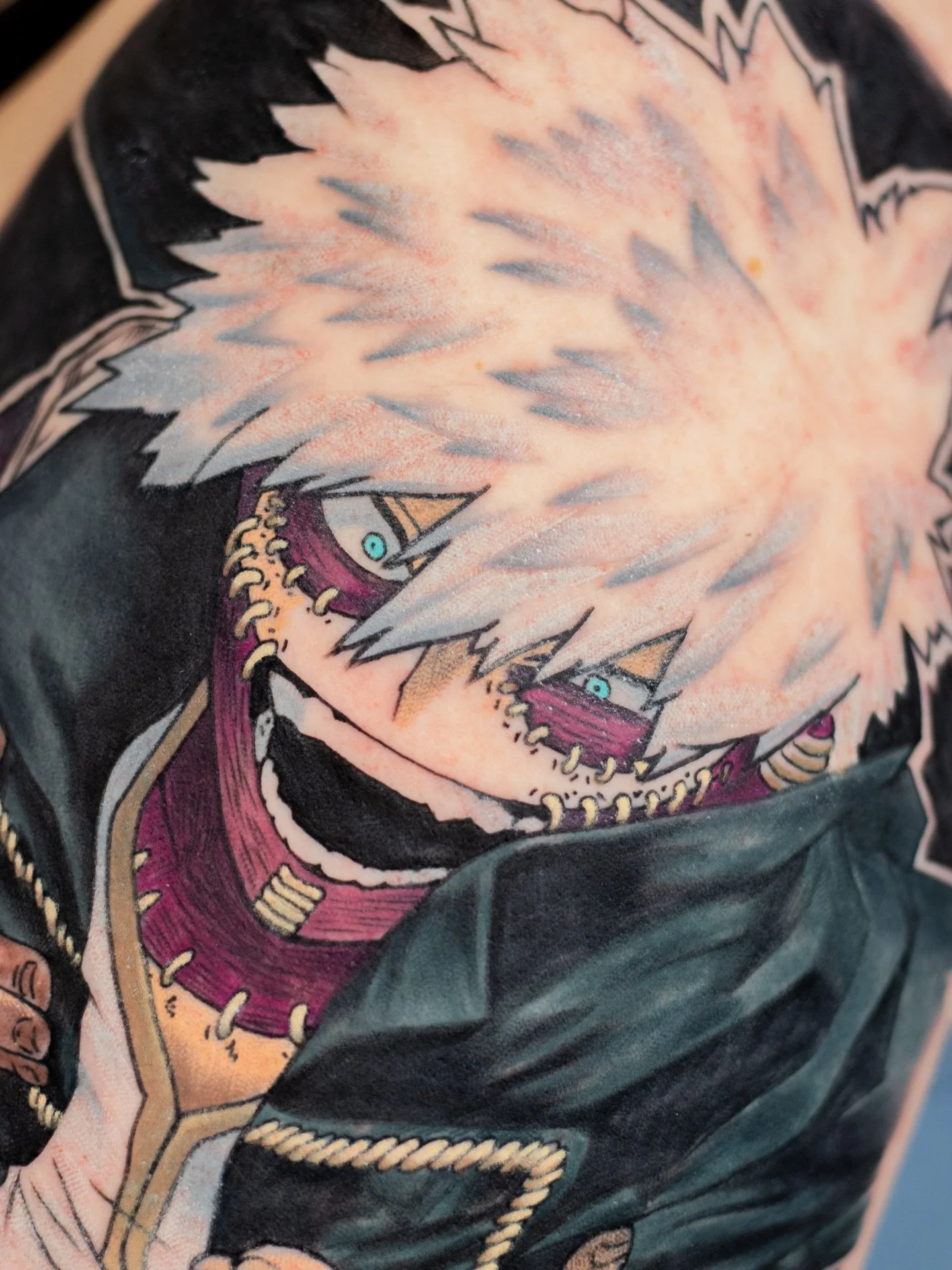 Another one coming from the AnimeTattoos.com pipeline 🔥🔥🔥

If you&rsquo;re wondering how much can get done in a day session - this is a great example.
.
✨ Comment &ldquo;Tattoo Me&rdquo; and I&rsquo;ll DM you the consultation link
.
Made with
@Mad