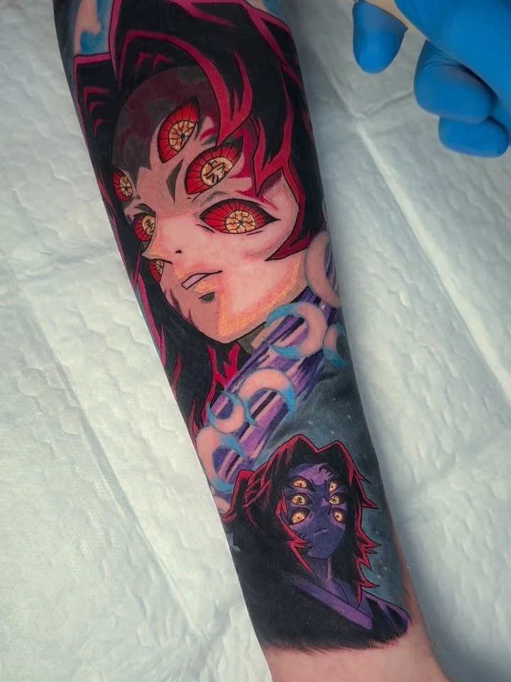 Little Kokushibo banger 👹 I really rode the struggle bus trying to get that stencil to peel 😂

Still bummed I missed Infinity Castle in theaters&hellip; but if you want to see more of this dude, drop a 👹 in the comments.

Water Breathing, Fifth Fo