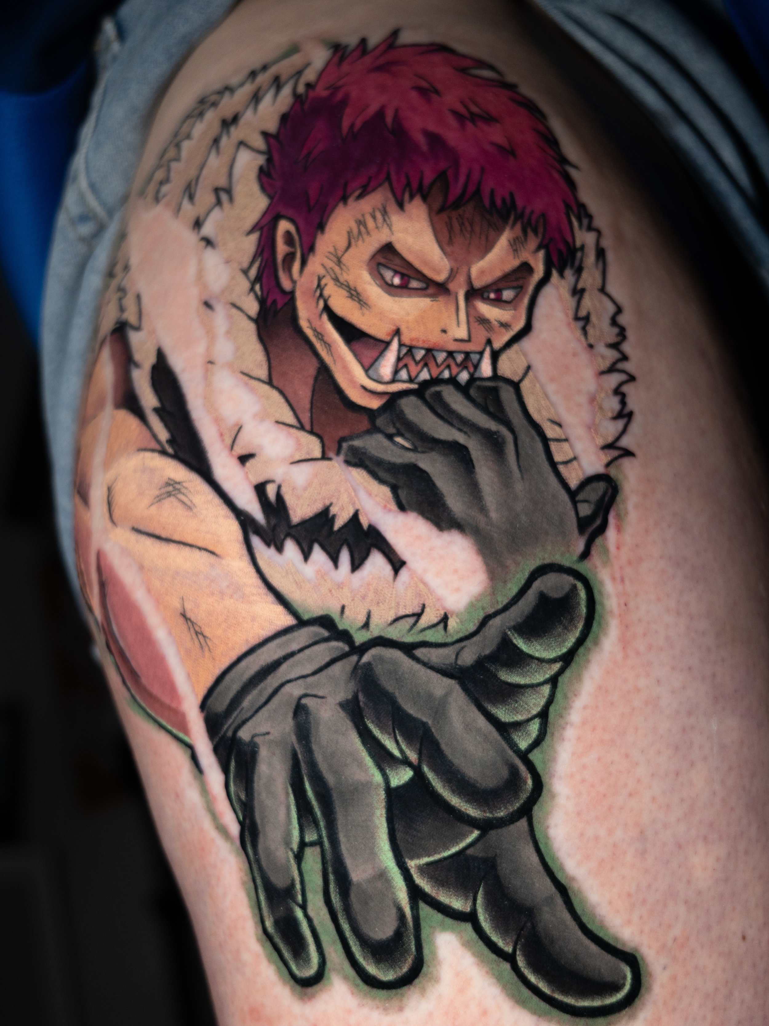 The Mochi-Mochi man himself 🍩

Is the Katakuri vs Luffy fight super underrated&hellip; or am I just not online enough to see people giving it the flowers it deserves? 👀

.
✨ Comment &ldquo;Tattoo Me&rdquo; and I&rsquo;ll DM you the consultation lin