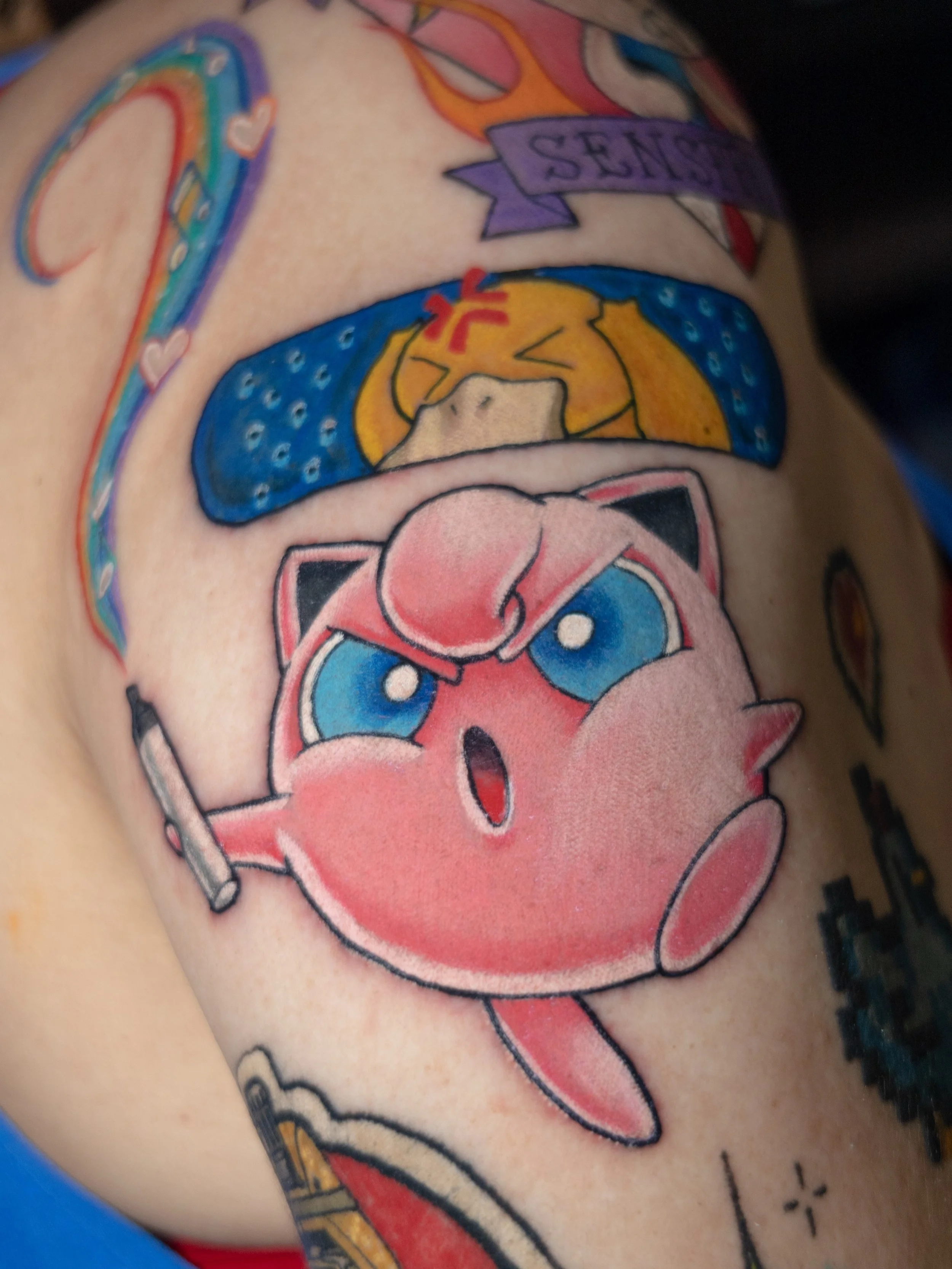 Some shoulder cap gap fillers for @zaddychill90 ✨

Such fun concepts to work on &mdash; and somehow my first ever Powerpuff Girls tattoo if you can believe it 🫪🫪
.
✨ Comment &ldquo;Tattoo Me&rdquo; and I&rsquo;ll DM you the consultation link
.
Made