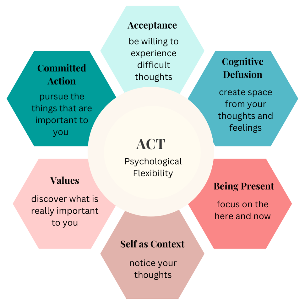 Acceptance and Commitment Therapy wheel
