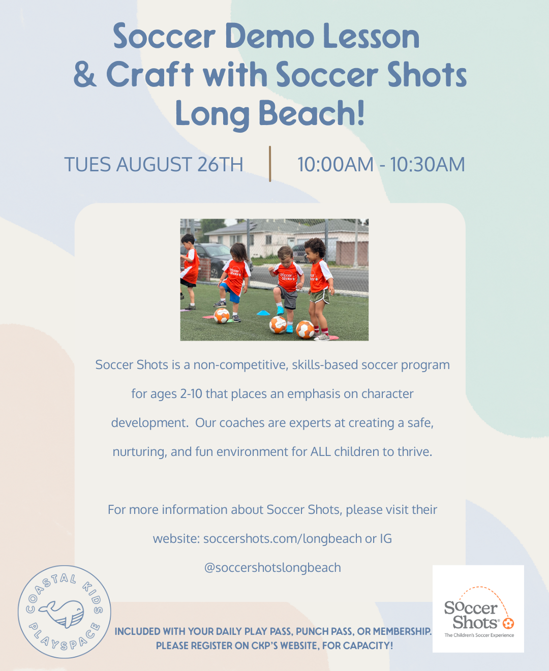 Soccer Shots LB - Demo Class & Craft!