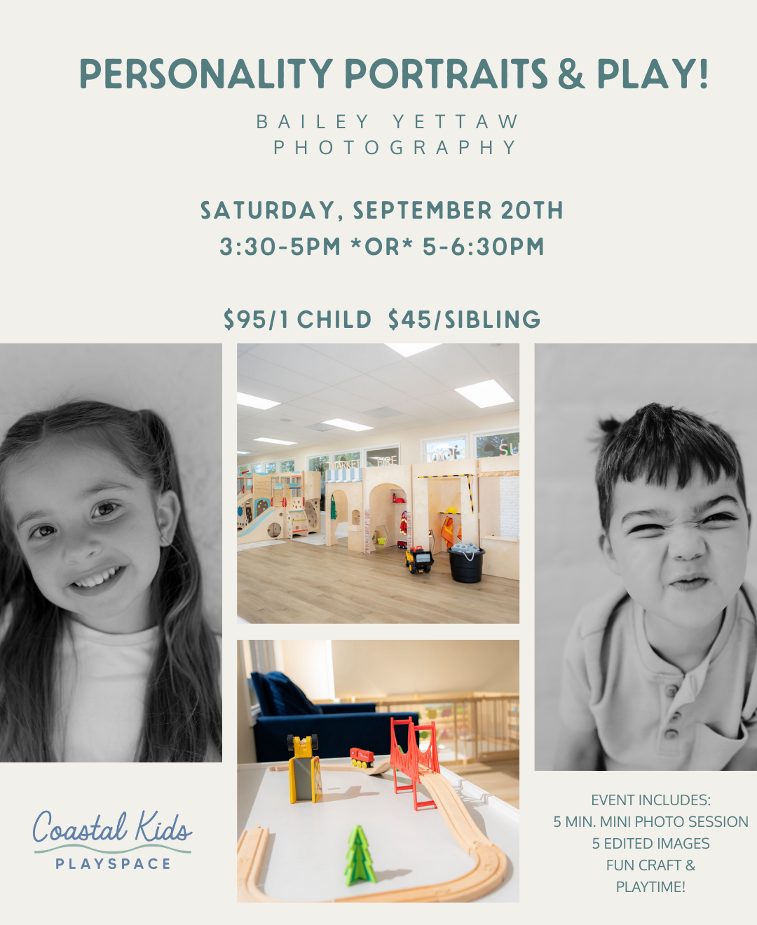 Personality Portraits & Play Event!