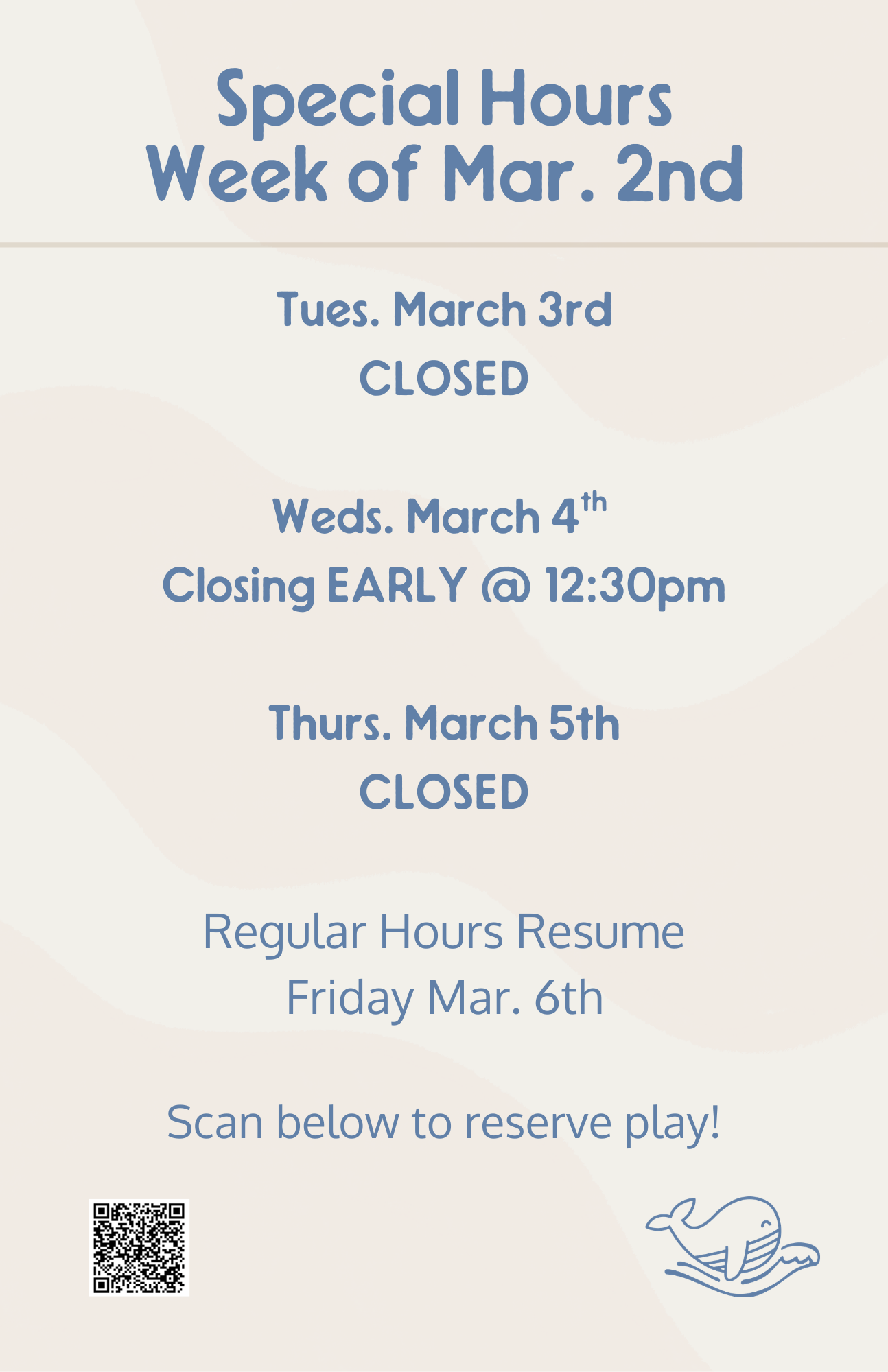 Limited Play Hours Today