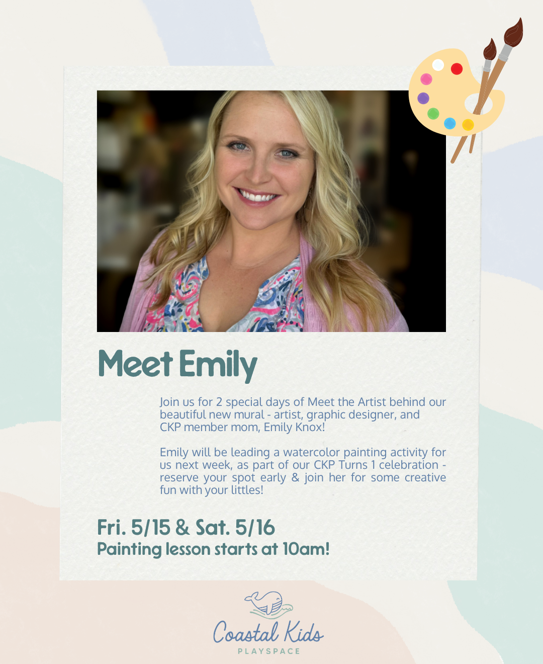 Watercolor Painting Class with artist Emily!