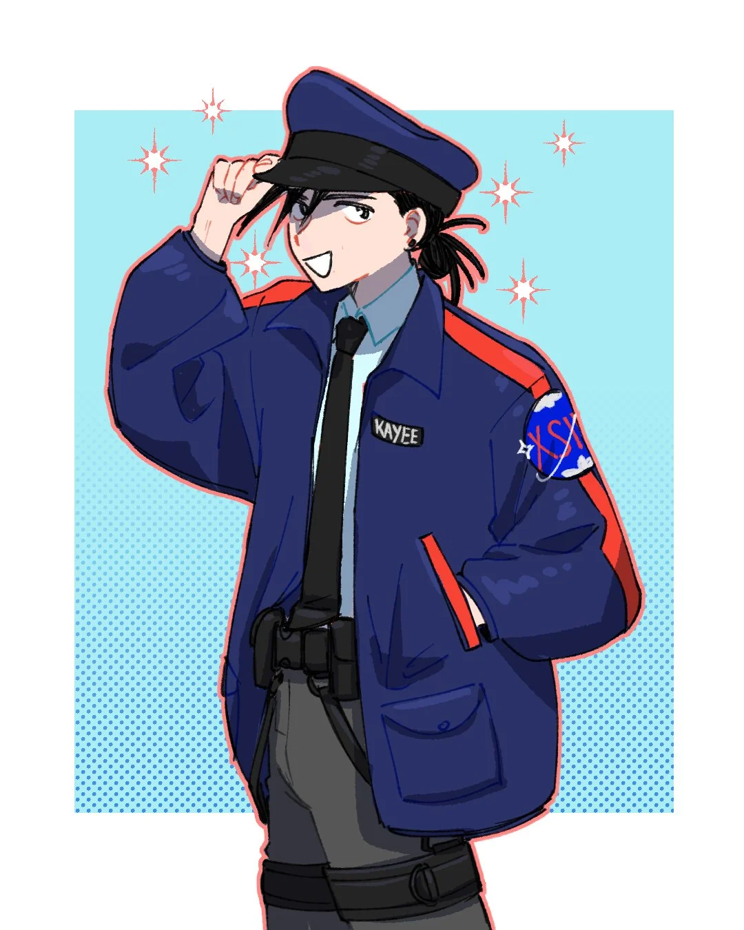 Kayee in her uniform