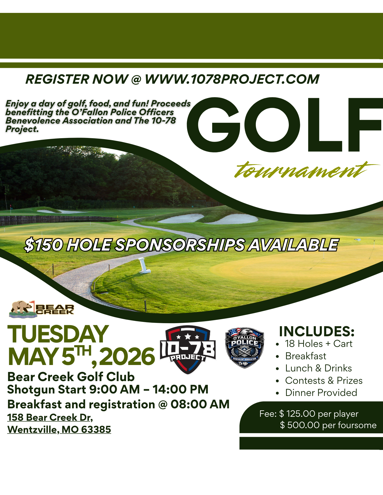 THE 10-78 PROJECT & OPOBA 2026 GOLF OUTING!