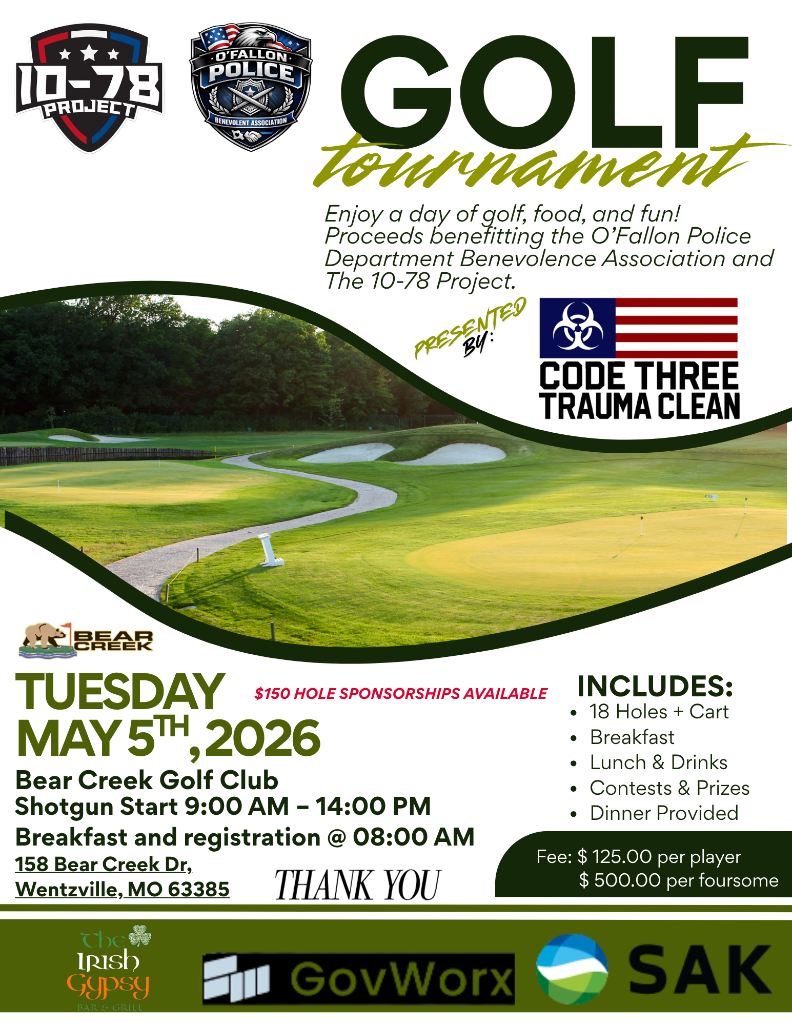 THE 10-78 PROJECT & OPOBA 2026 GOLF OUTING!