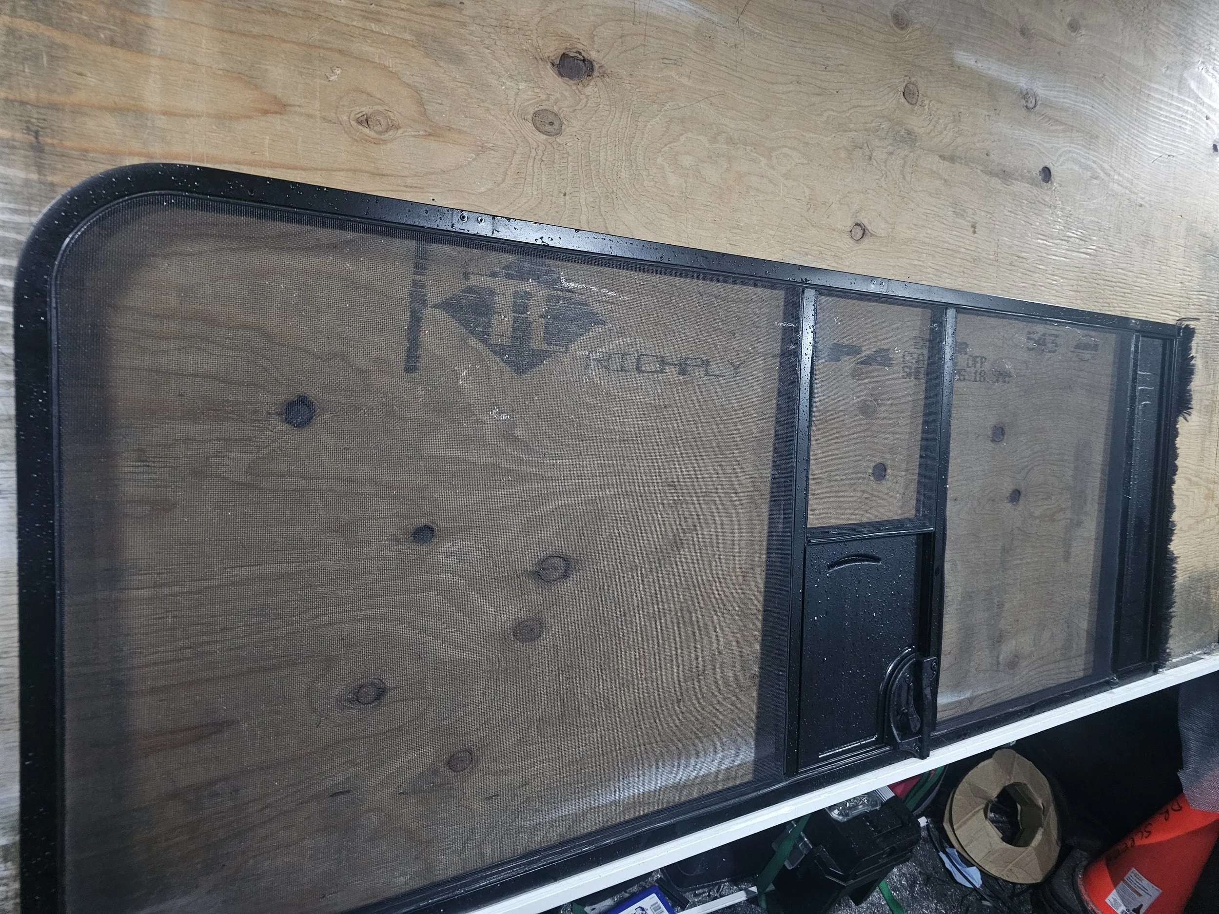 RV bug screen repaired!