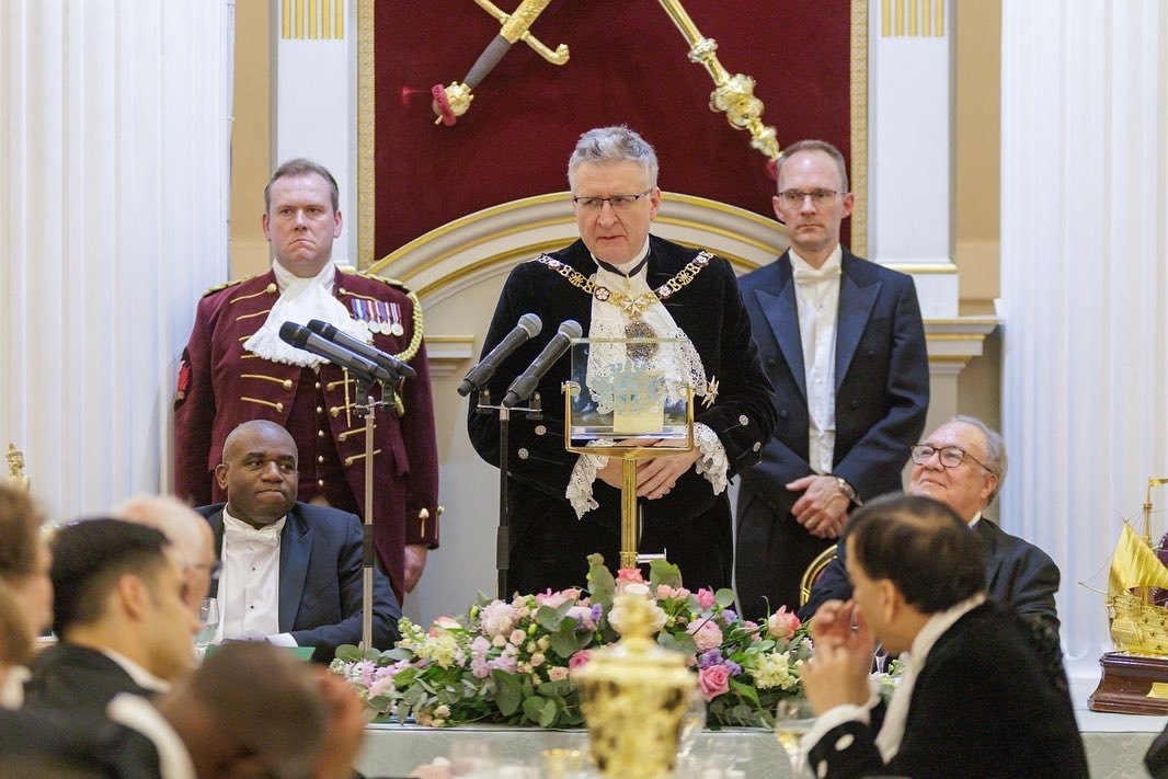 I was delighted to host a rather belated Easter Banquet at Mansion House on the 12th June. It was a fantastic opportunity to host the Foreign Secretary, David Lammy, and Ambassadors and High Commissioners to the Court of St James. The international d