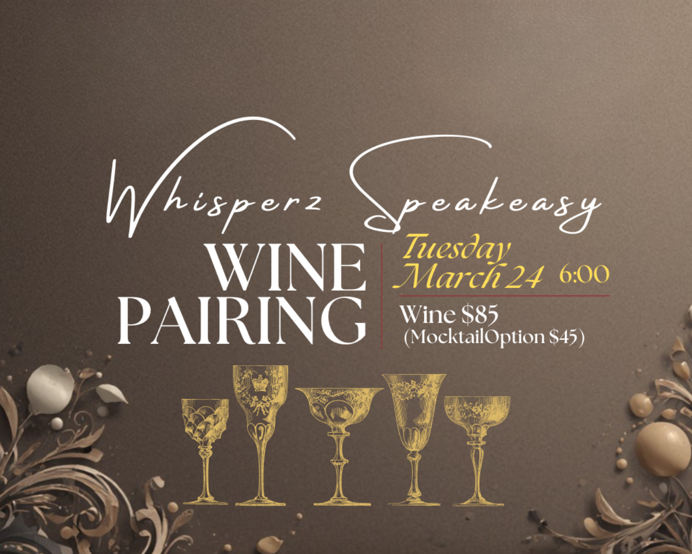 March Wine (or Mocktail) &amp; Dinner Pairing with Michael Schiaparelli, CSW